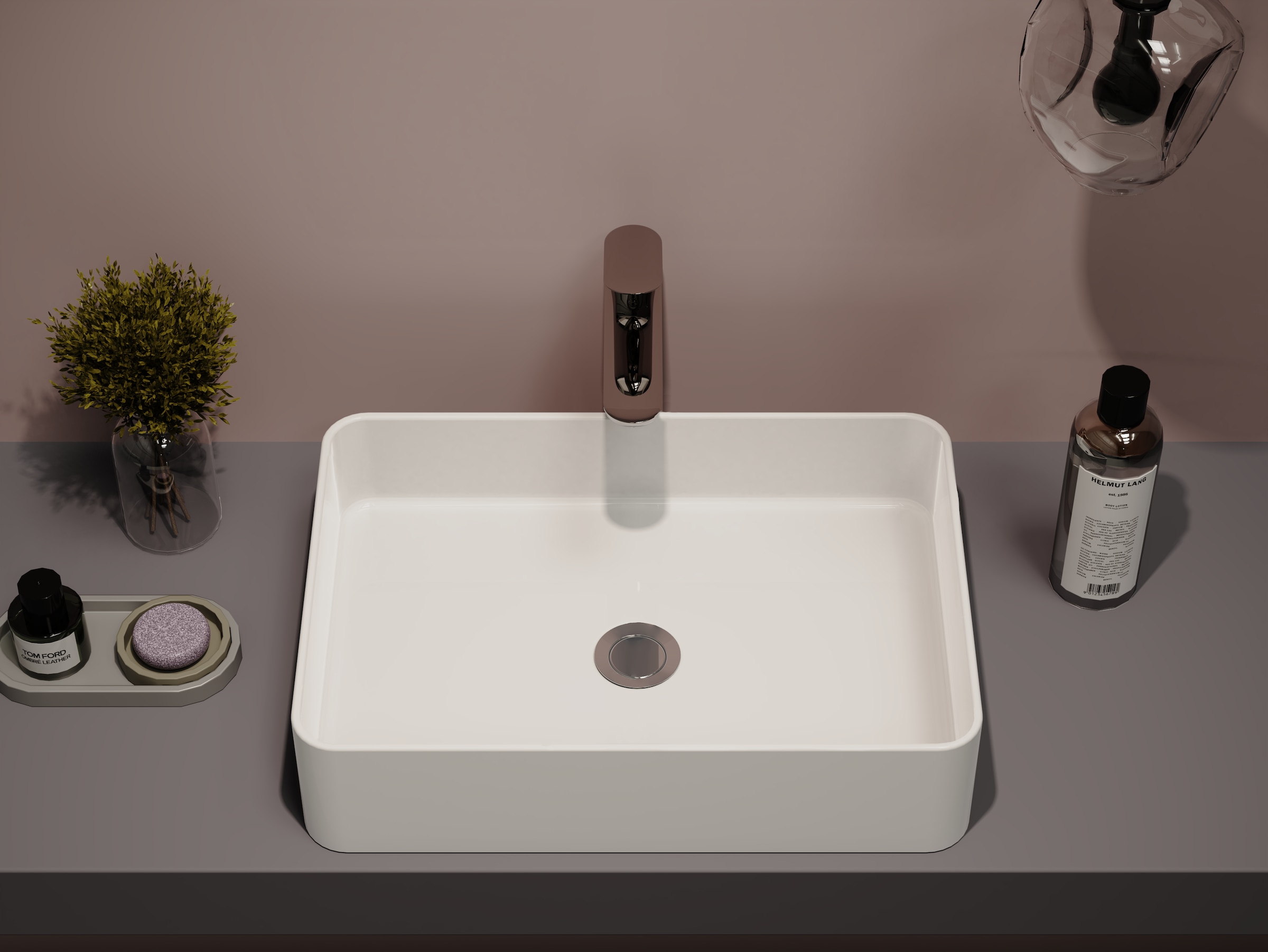 welltime Aufsatzwaschbecken NANO Glasur