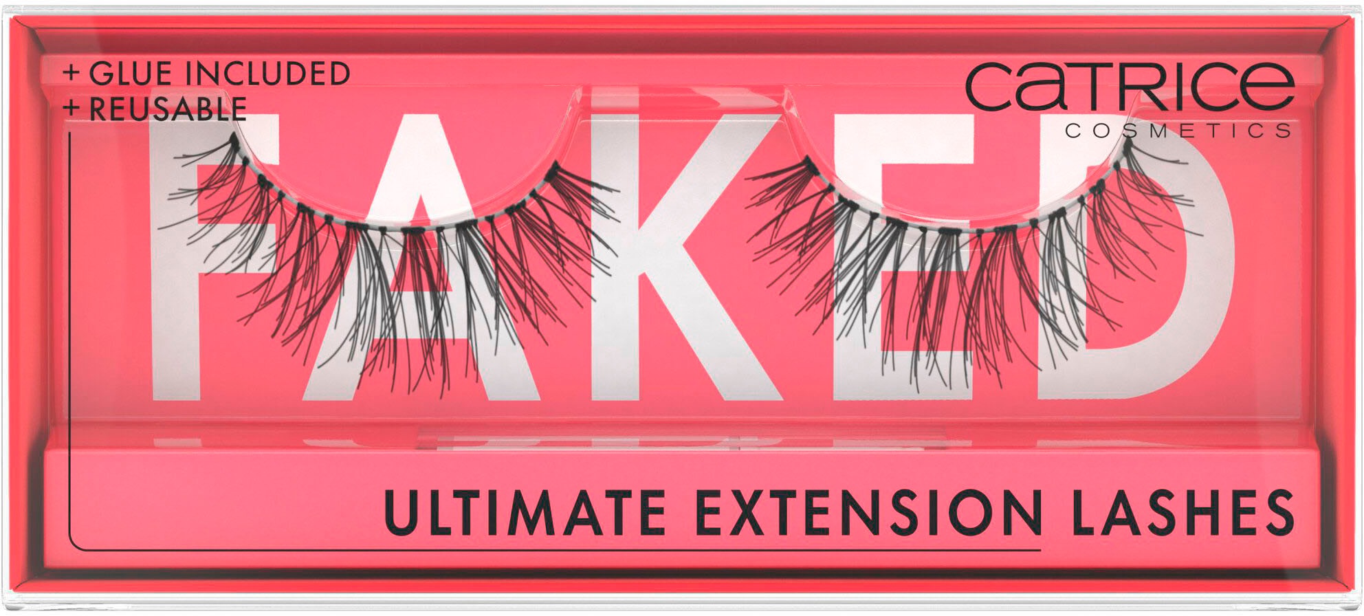 Catrice Bandwimpern »Faked Everyday Natural Lashes«, (Set, 3 tlg.), mit wiederverwendbarer Packung