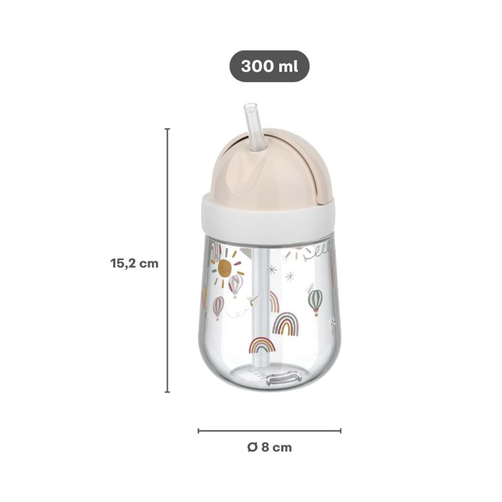 Mepal Kinderbecher »Strohhalmbecher Mio 300 ml«