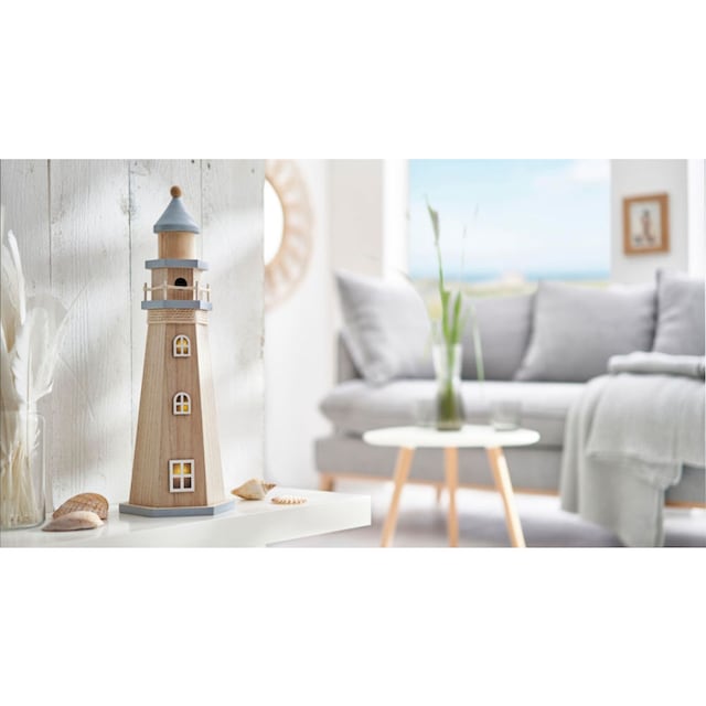 Schneider LED Dekolicht, LED-Objekt Leuchtturm Weiß/Blau kaufen im OTTO  Online Shop
