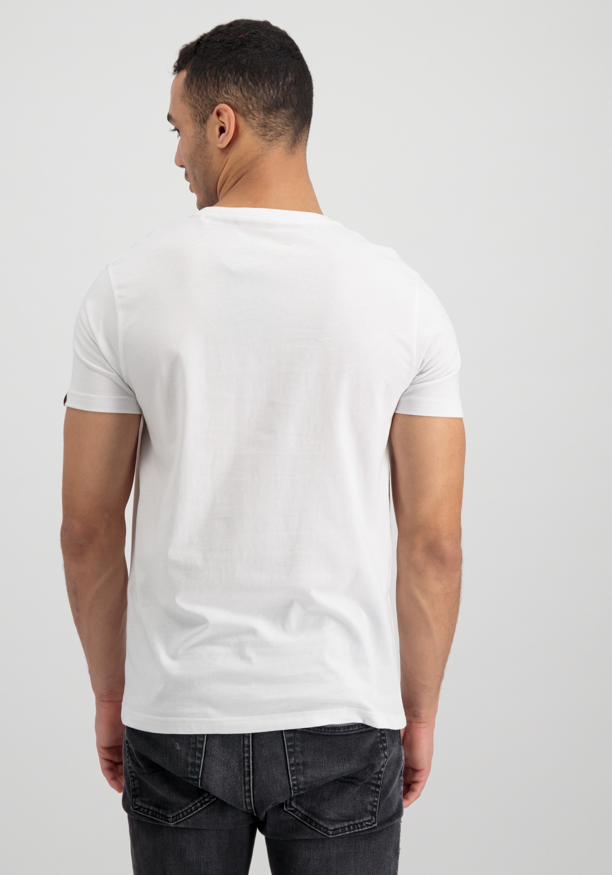 Alpha Industries T-Shirt »Alpha Industries Men - T-Shirts Basic T-Shirt ML Foil Print«