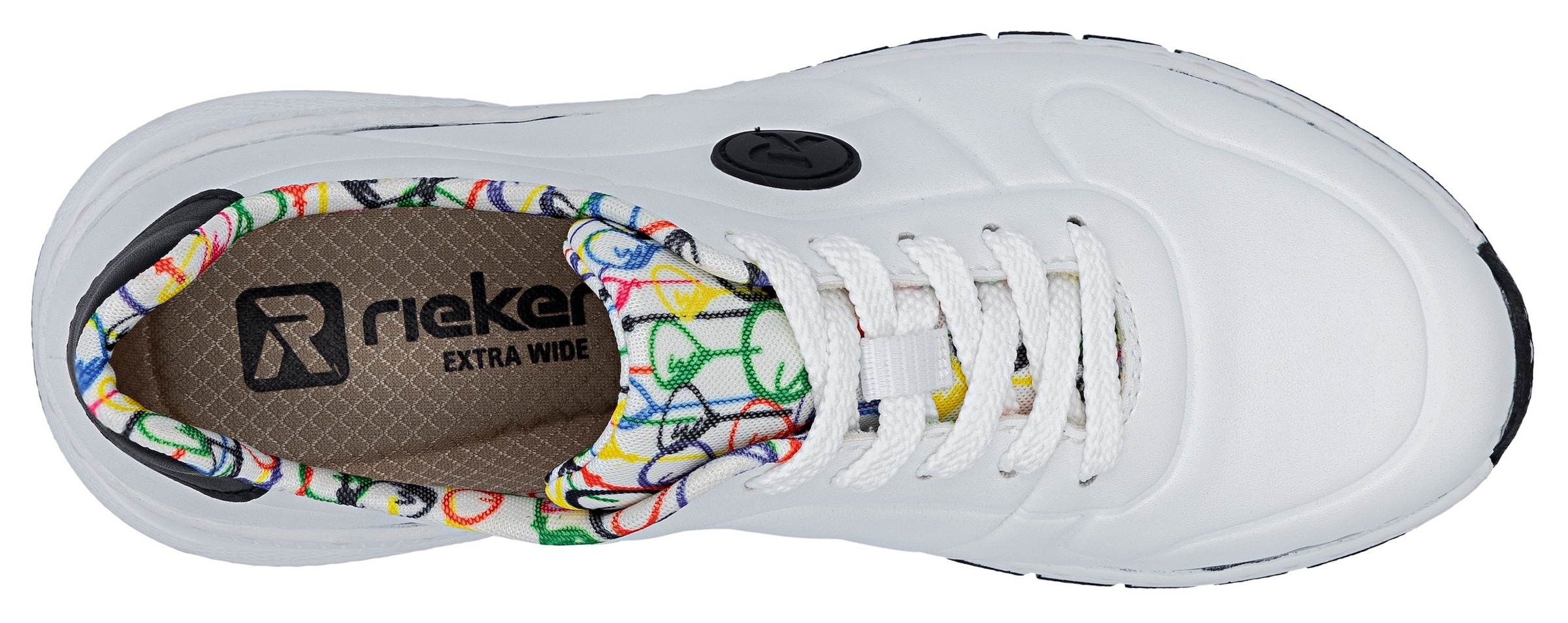 Rieker Sneaker  mit MemoSoft-Innensohle, Freizeitschuh, Halbschuh, Schnürschuh