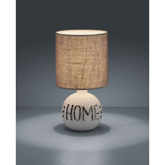 TRIO Leuchten Schreibtischlampe »Esna«, 1 flammig-flammig, E14Tischleuchte  mit HOME-Schriftzug und Keramikfuß im OTTO Online Shop
