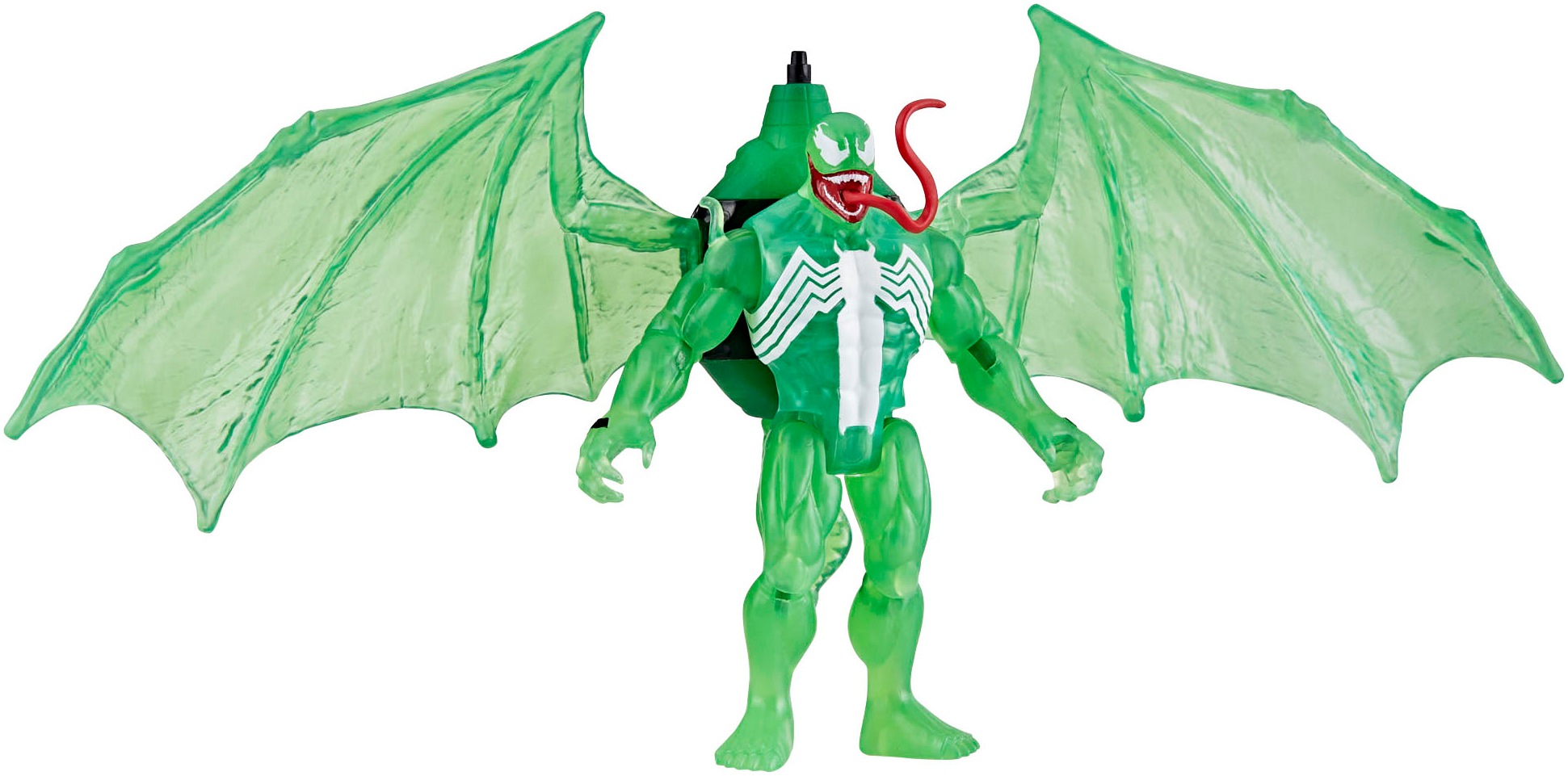 Hasbro Actionfigur »Marvel Spider-Man, Web Splashers Green Symbiote Flügel Splasher«, Spritzt Wasser