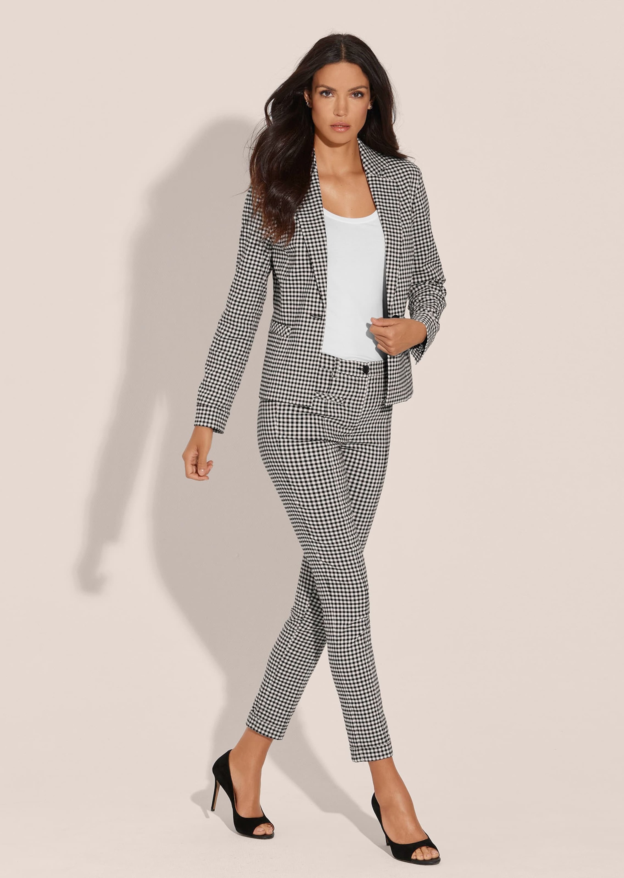 MADELEINE Jackenblazer »Blazer Blazer in feinem Vichy-Karo«