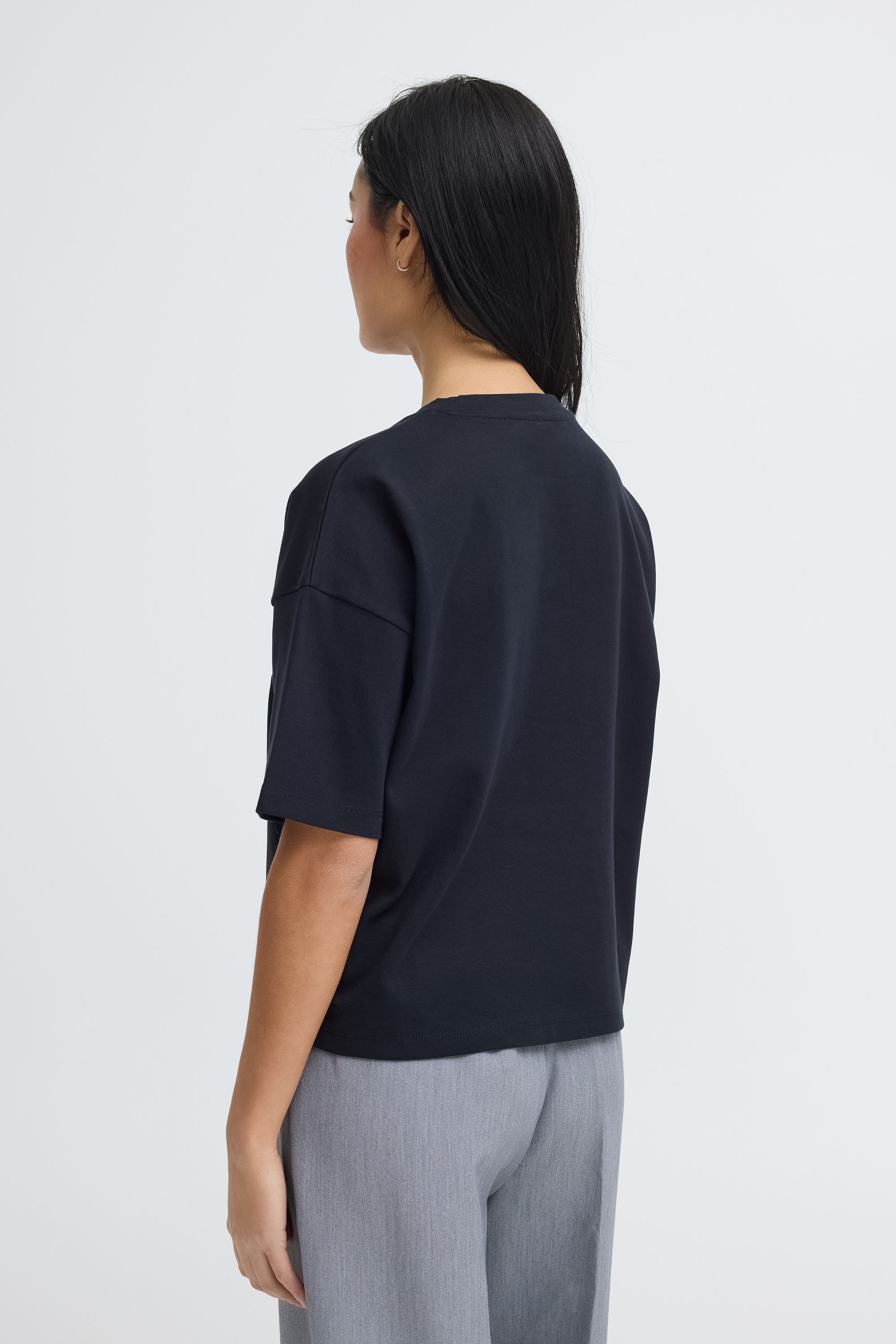 OXMO Rundhalsshirt »Rundhalsshirt OXNSandy Crop Boxy«