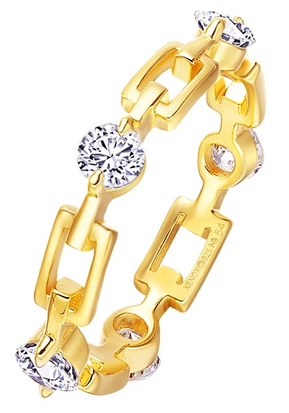 XENOX Fingerring »TROPICAL, XS2206, XS2206G, XS2207«, mit Zirkonia (synth.)