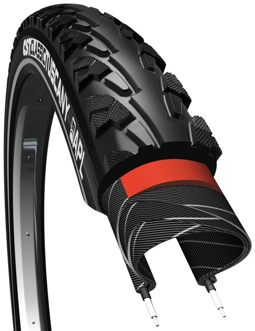 Cst Fahrradreifen »Classic Tuscany Reflex« in schwarz, Größe 24 x 1,9