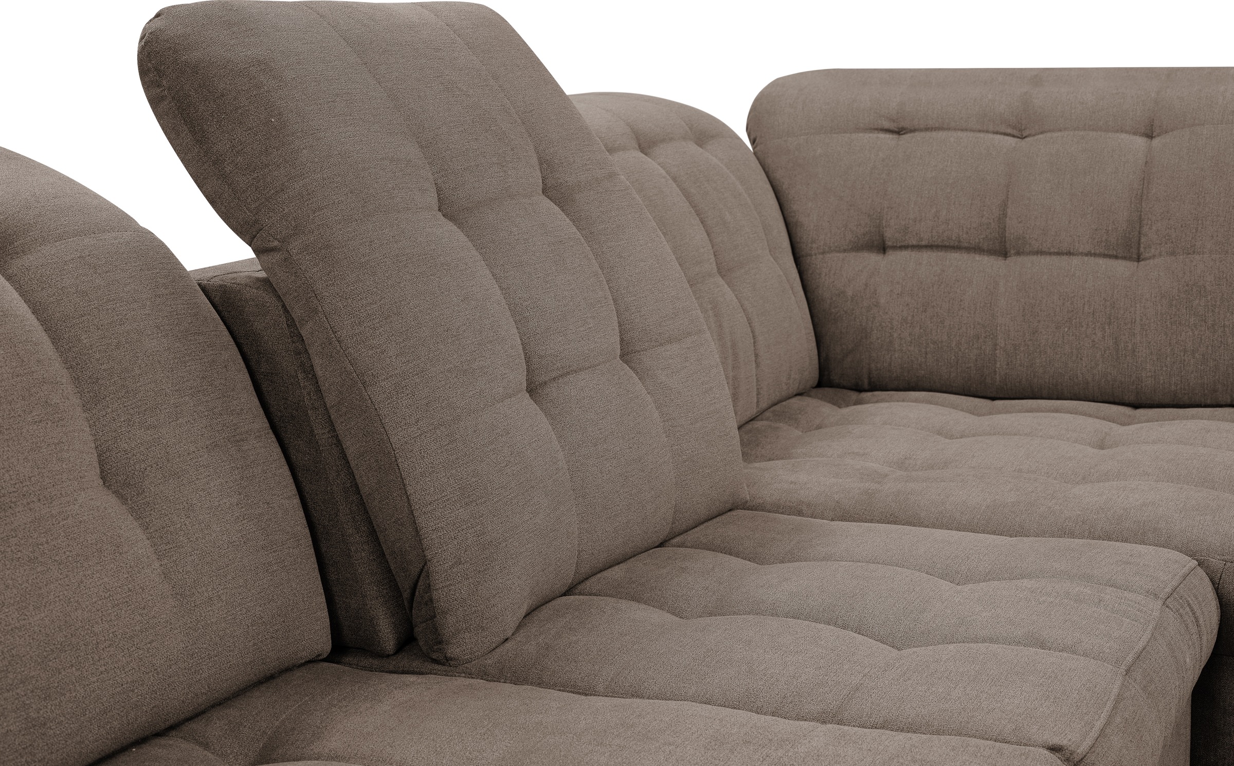 WERK2 Wohnlandschaft »Kordula-New Multifunktion Couch, Breite 332cm, U-Form«, Sofa in U-Form mit Schlaffunktion & Bettkasten, Schlafcouch