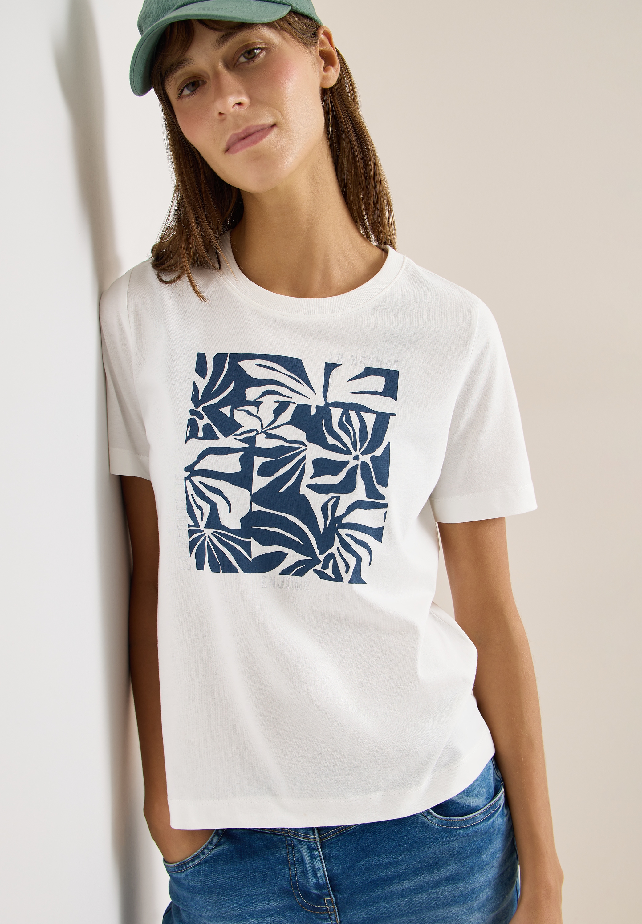 Cecil Kurzarmshirt Sommershirt mit Frontprint