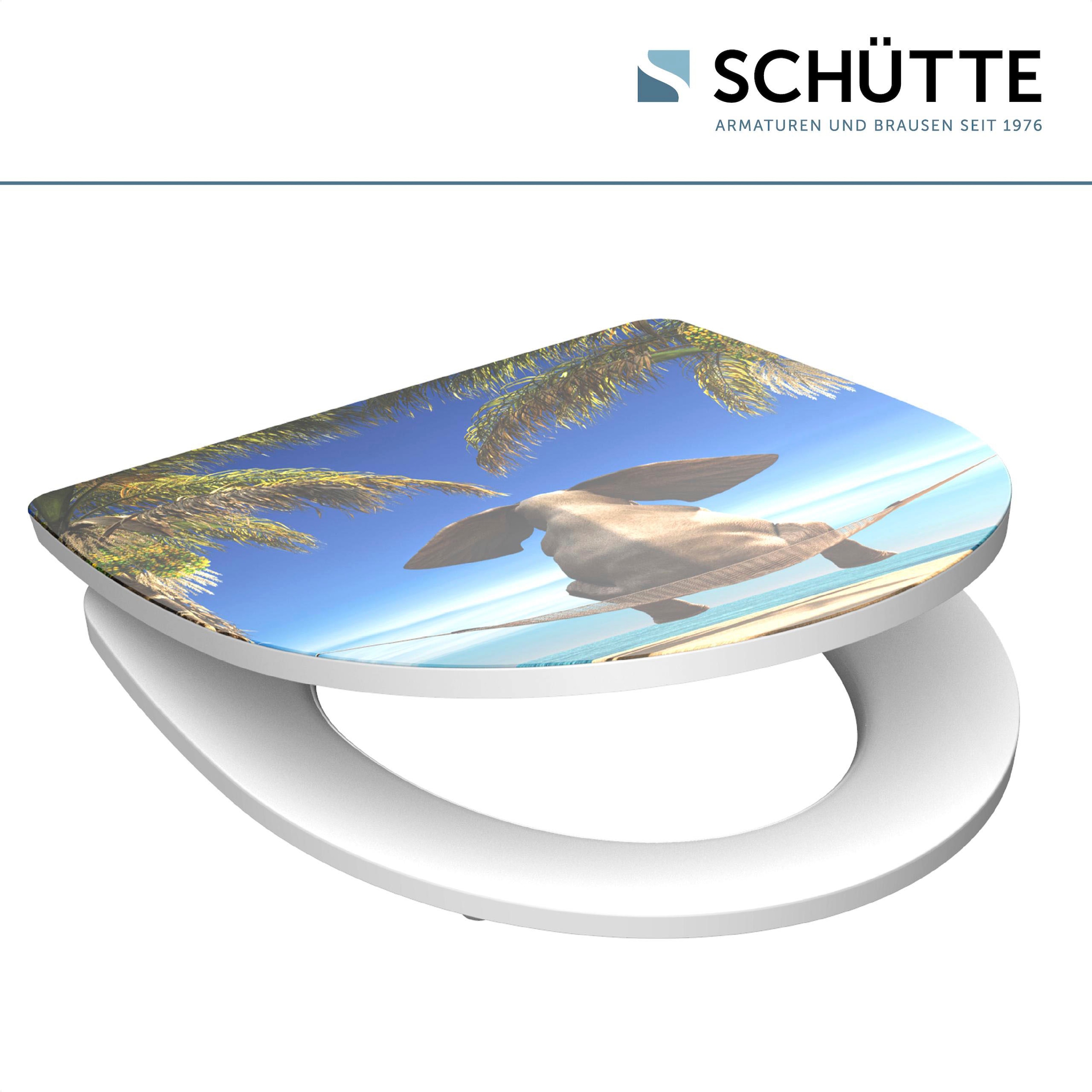 Schütte WC-Sitz »Happy Elephant«, Duroplast, mit Absenkautomatik und Schnellverschluss, High Gloss