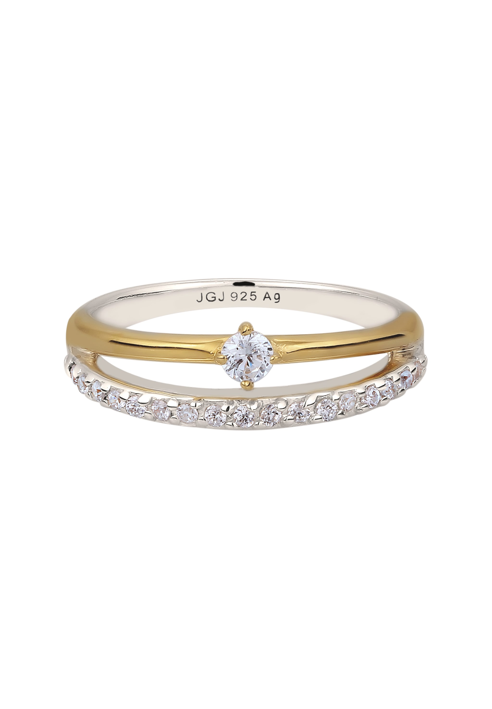 Elli Silberring »Ring Zirkonia Solitär Verlobung 925 Silber«