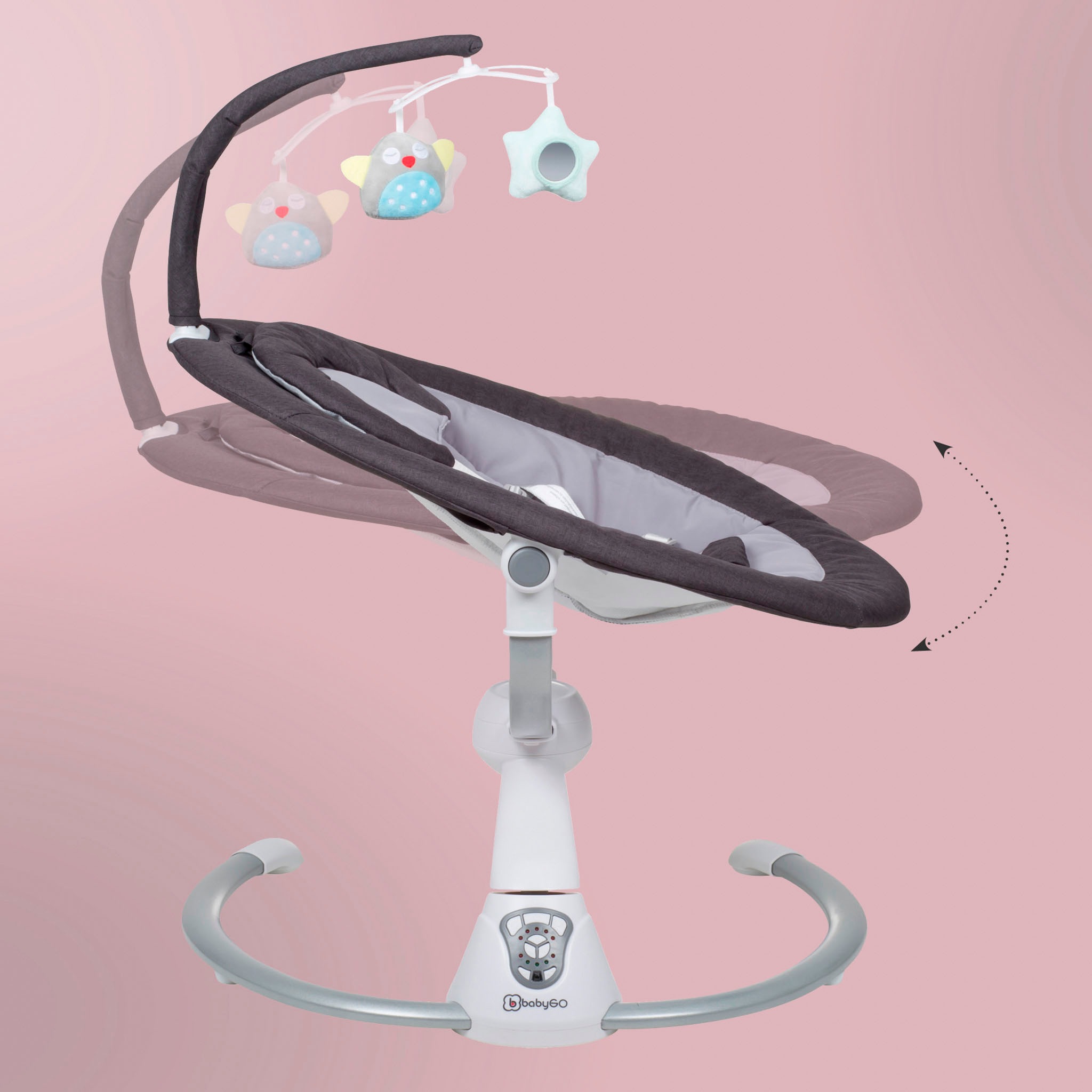 BabyGo Babywippe »Homey«, bis 9 kg, mit Schaukelbewegungen und Sound
