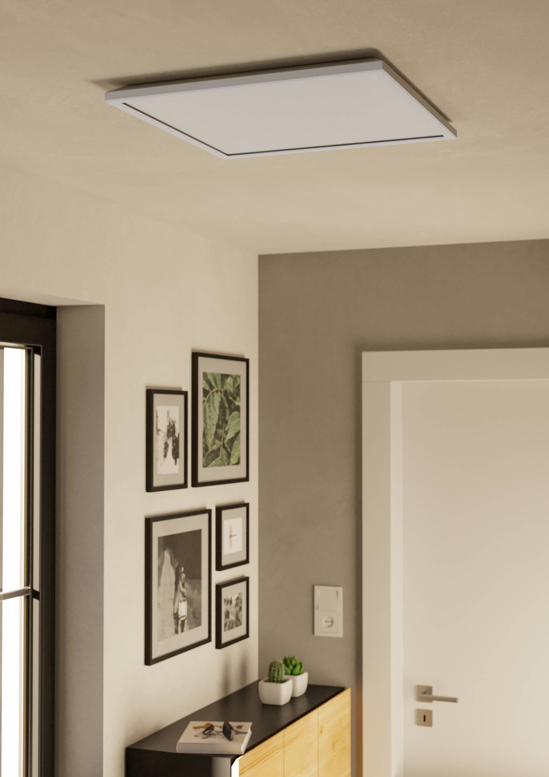 EGLO Deckenleuchte »Rovito-R Deckenlampe, Deckenbeleuchtung, Badlampe, Kunststoff, IP44« LED-Modul 1 Stk. Kaltweiß | Neutralweiß | Warmweiß Wand-/Deckenleuchte - L50 x B50 x H3,2 cm - weiß - 17W inkl.