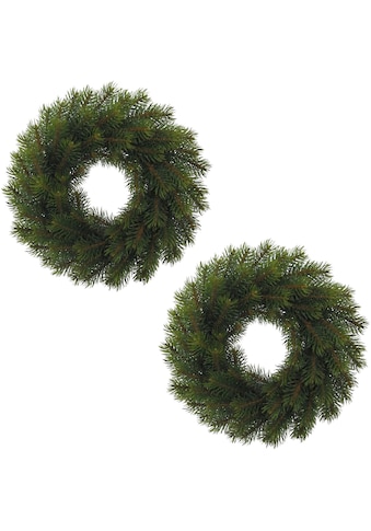 Creativ green Winterliche Kunstpflanze, (2 St.), Kranz, Ã˜ 25 cm, 2er-Set kaufen