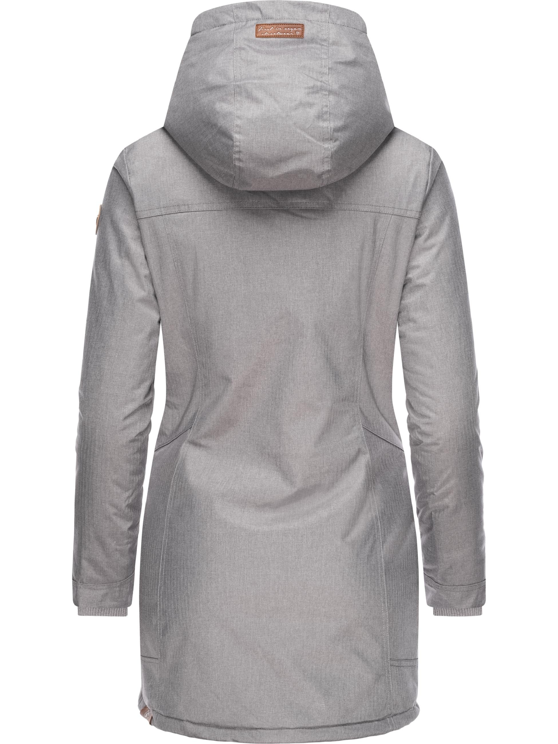 Ragwear Wintermantel »Winterjacke Tunned«, stylischer Winterparka mit Teddyfell Innenfutter