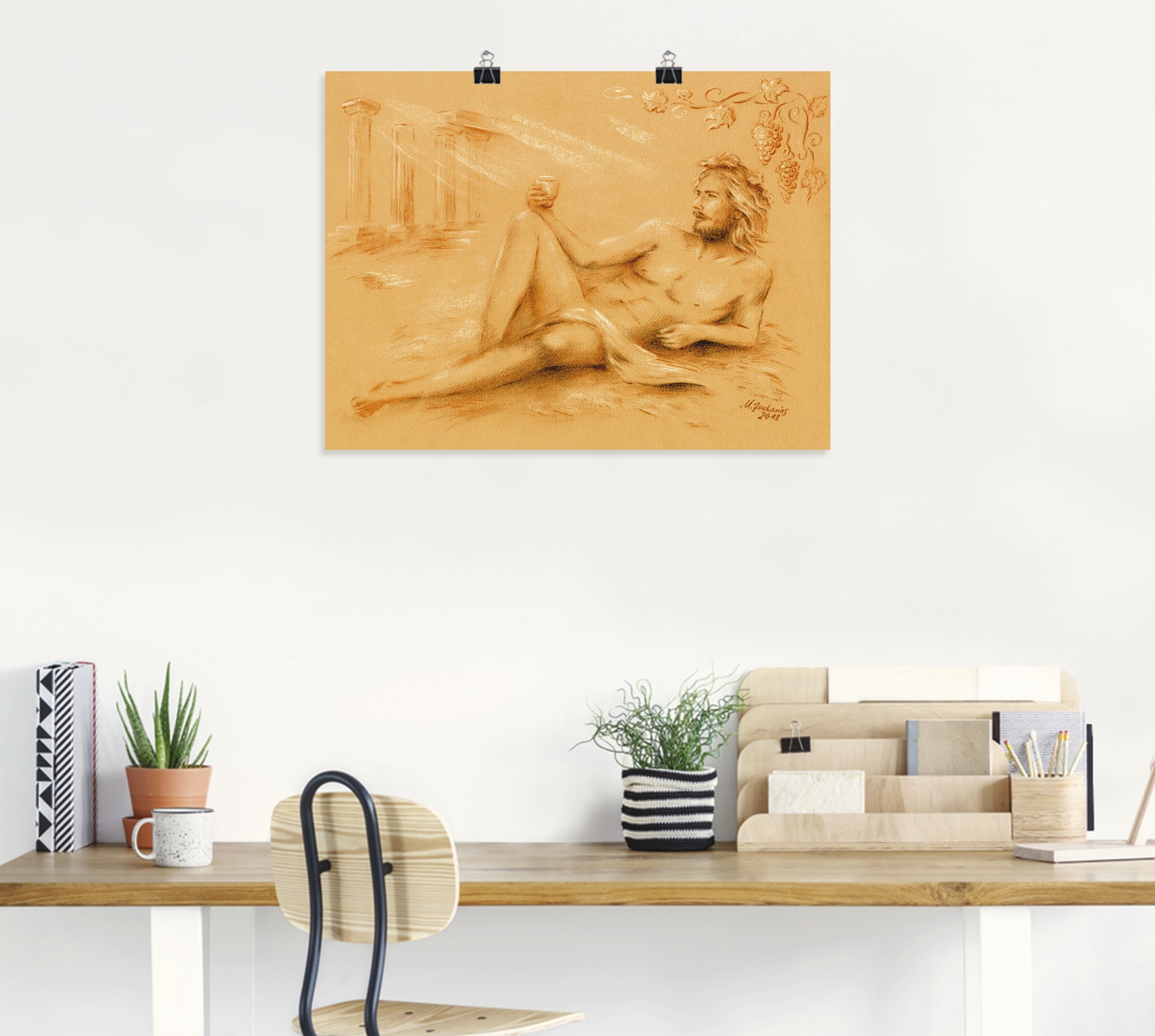 Artland Wandbild »Dionysos Gott des Weines«, klassische Fantasie, (1 St.), als Alubild, Leinwandbild, Wandaufkleber oder Poster in versch. Größen