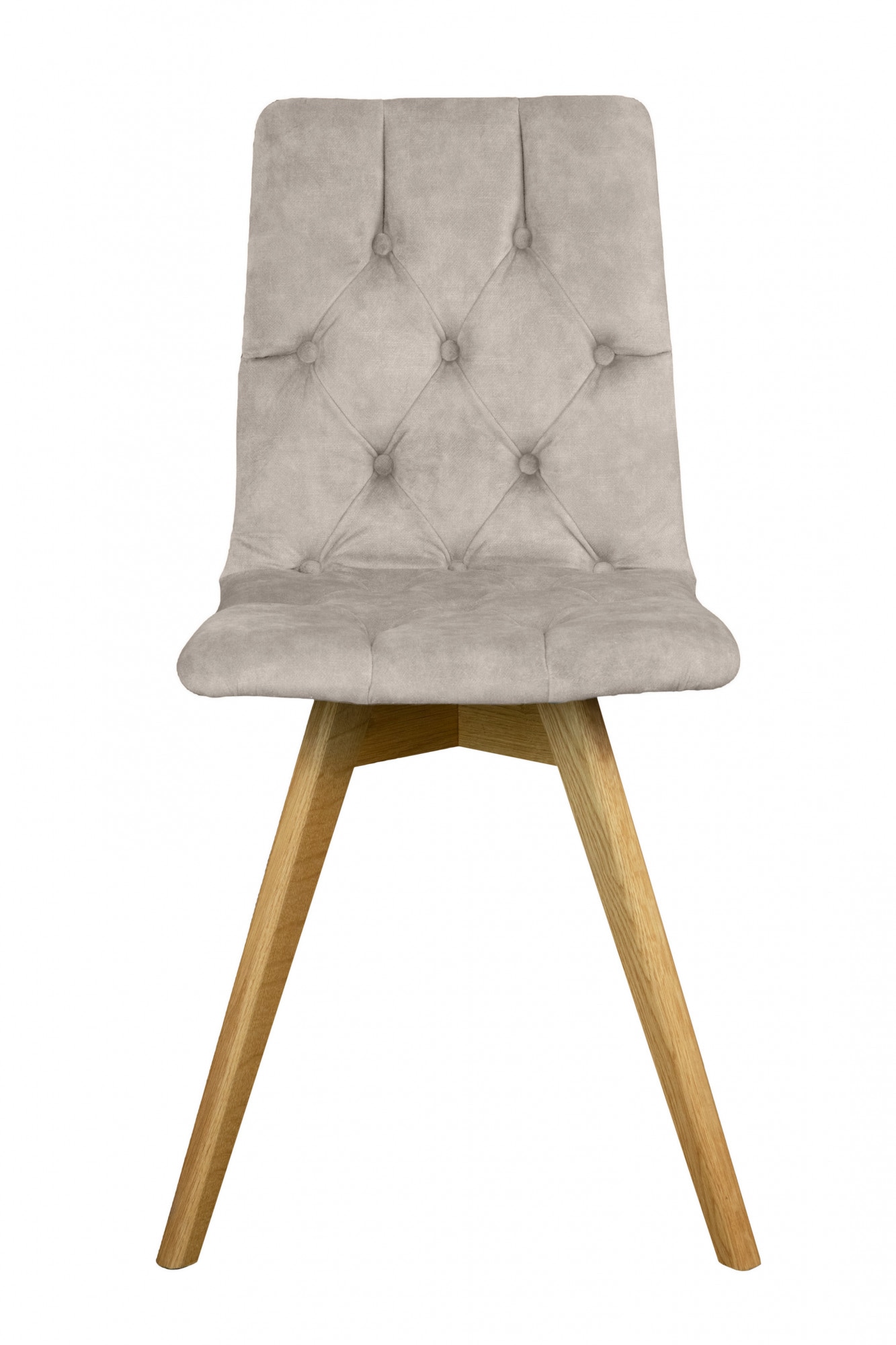 OTTO home Esszimmerstuhl »Rania« (Set) 2 Stk.Massivholzgestell, mit Knopfheftung