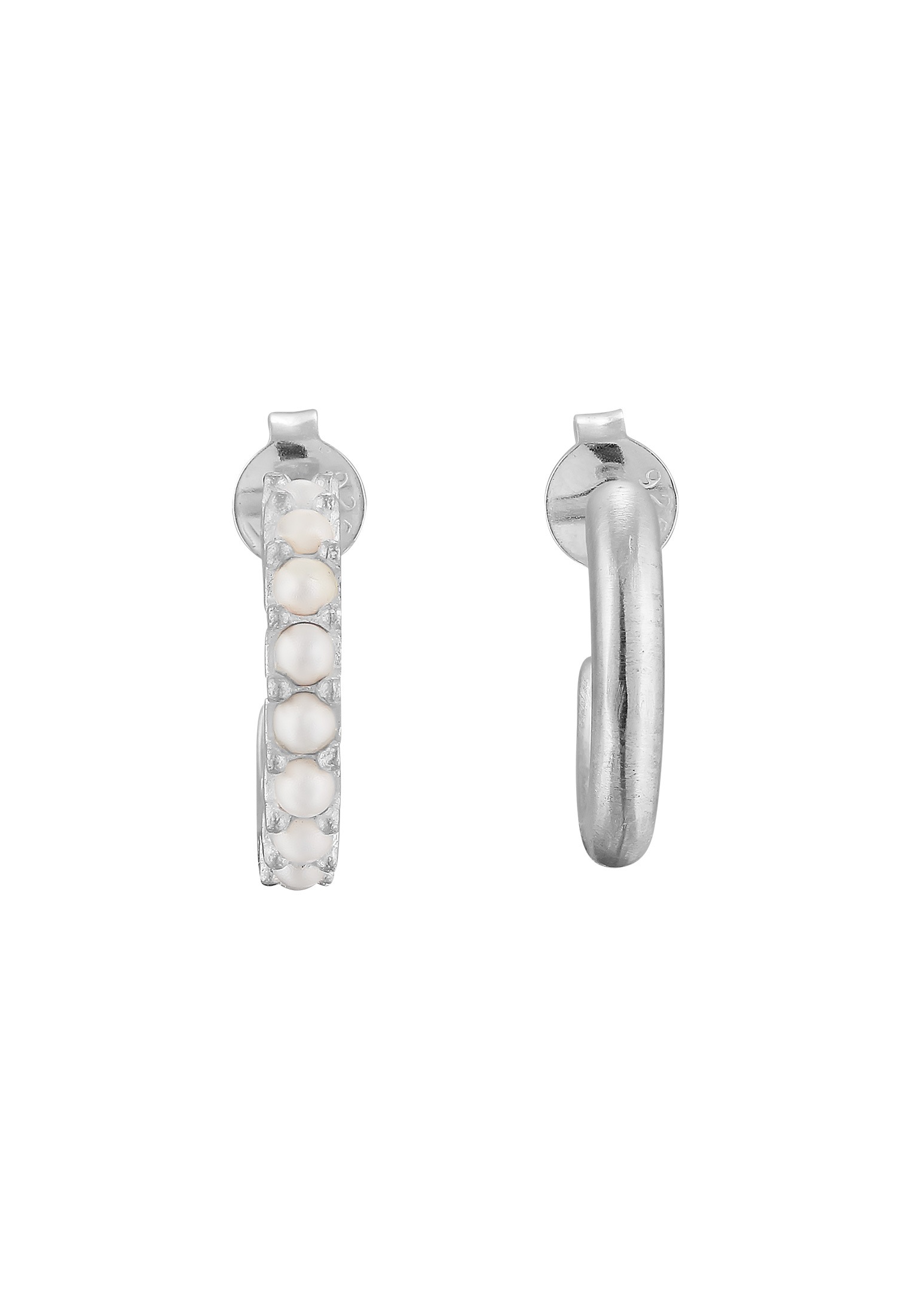HAZE & GLORY Paar Ohrstecker »Ohrringe Männer Creolen Single Set 925 Silber«
