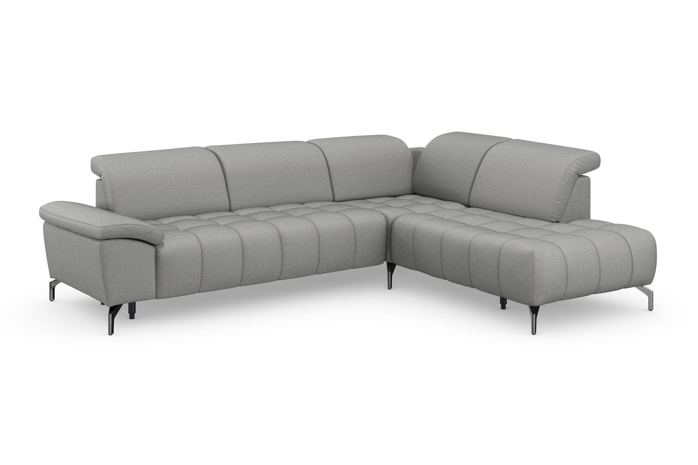 sit&more Ecksofa »Cool L-Form«, wahlweise mit Kopfteilverstellung und Vorziehsitz motorisch