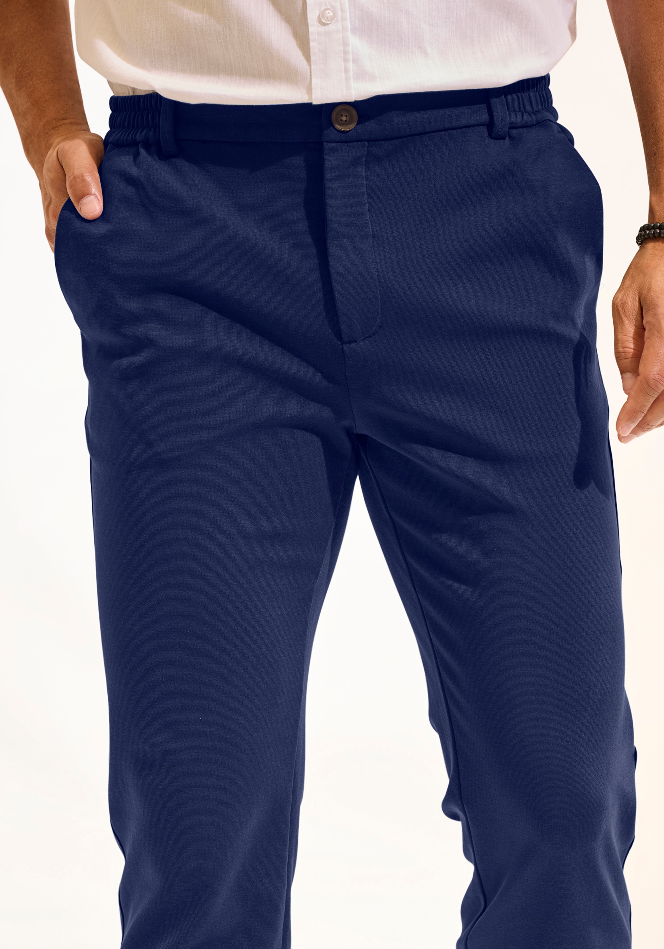 H.I.S Stoffhose », Dehnbund-Hose mit seitlichem Gummizug, auch in großen Größen«  Komfortbund - besonders bequem