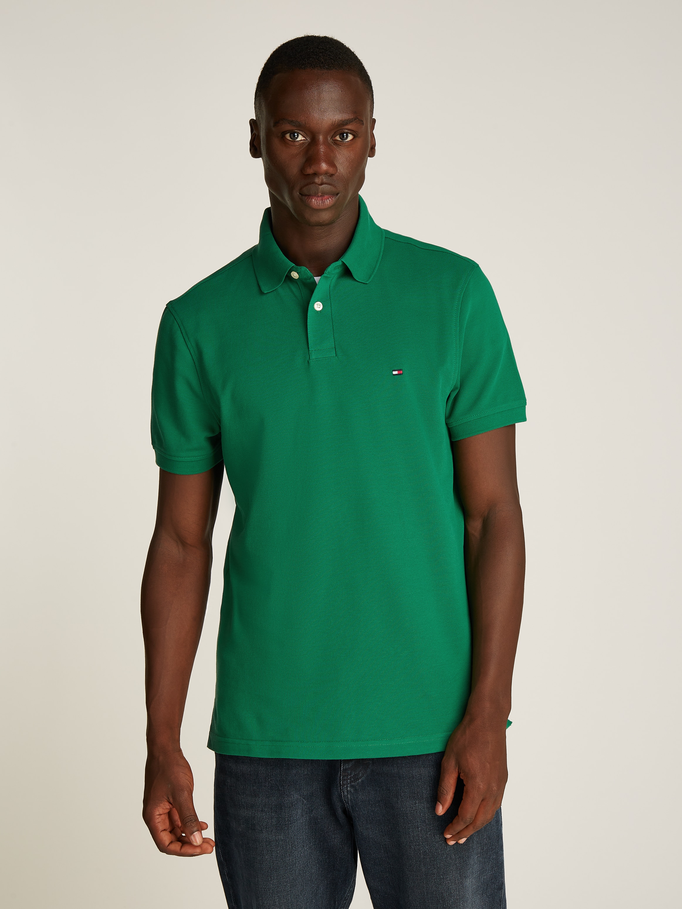 Tommy Hilfiger Poloshirt »1985 REGULAR POLO«, mit Tommy Hilfiger Kontraststreifen innen am Kragen