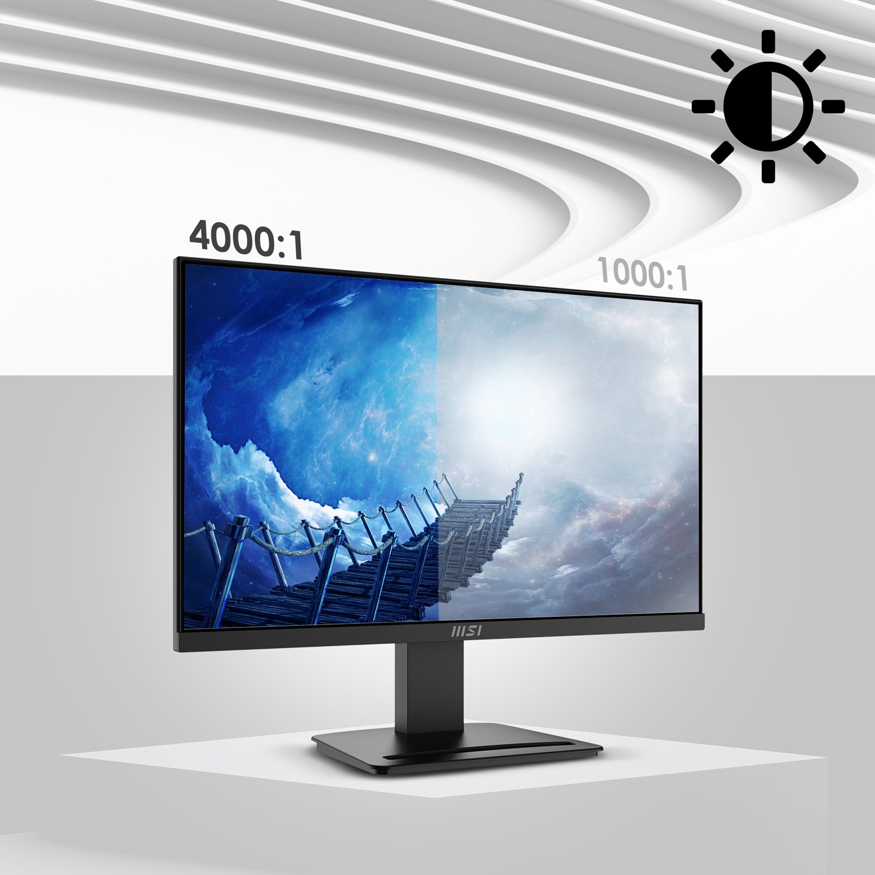 GAMEMAX PC-Komplettsystem »MegaDeal Infinity Mini BK SET2615«, (inkl. Maus & Tastatur), Windows 11 + MSI PRO MP273A Monitor, 69cm (27")