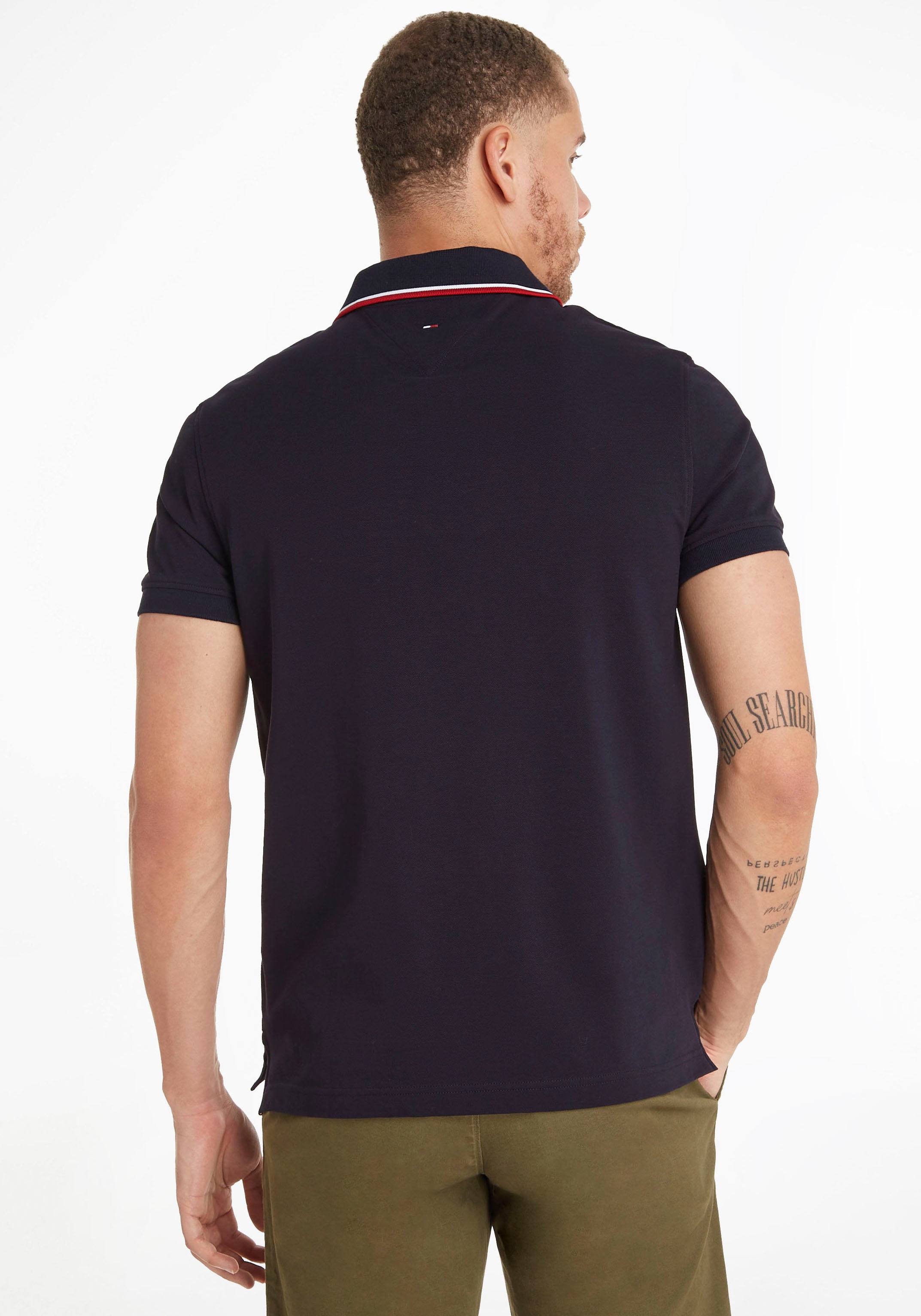 Tommy Hilfiger Poloshirt »BRAND LOVE LOGO REG POLO«, mit Logotape am Kragen  online bestellen bei OTTO