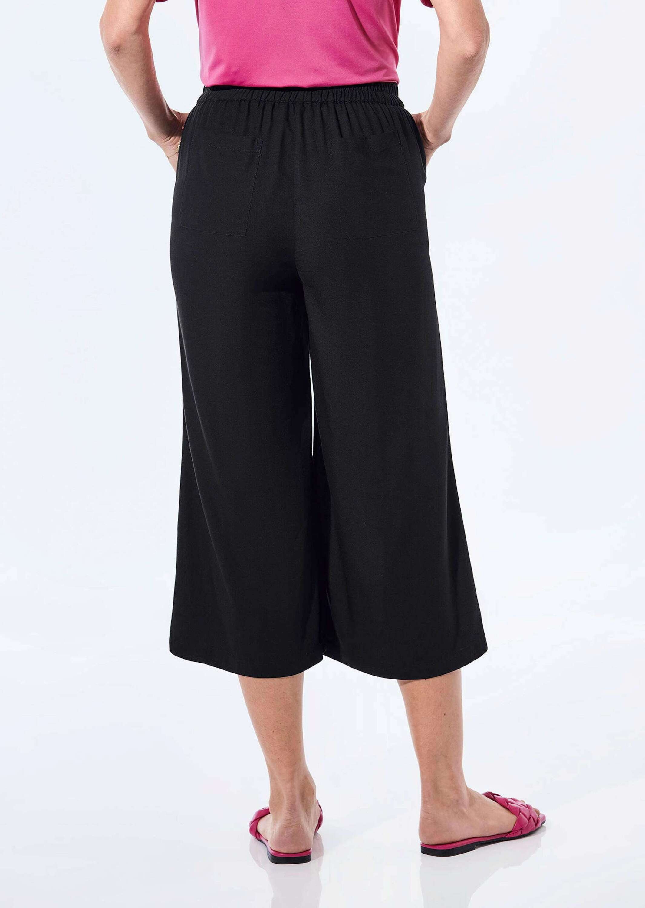 GOLDNER Schlupfhose »Kurzgröße Hose mit Schlupfbund und Zierelement«