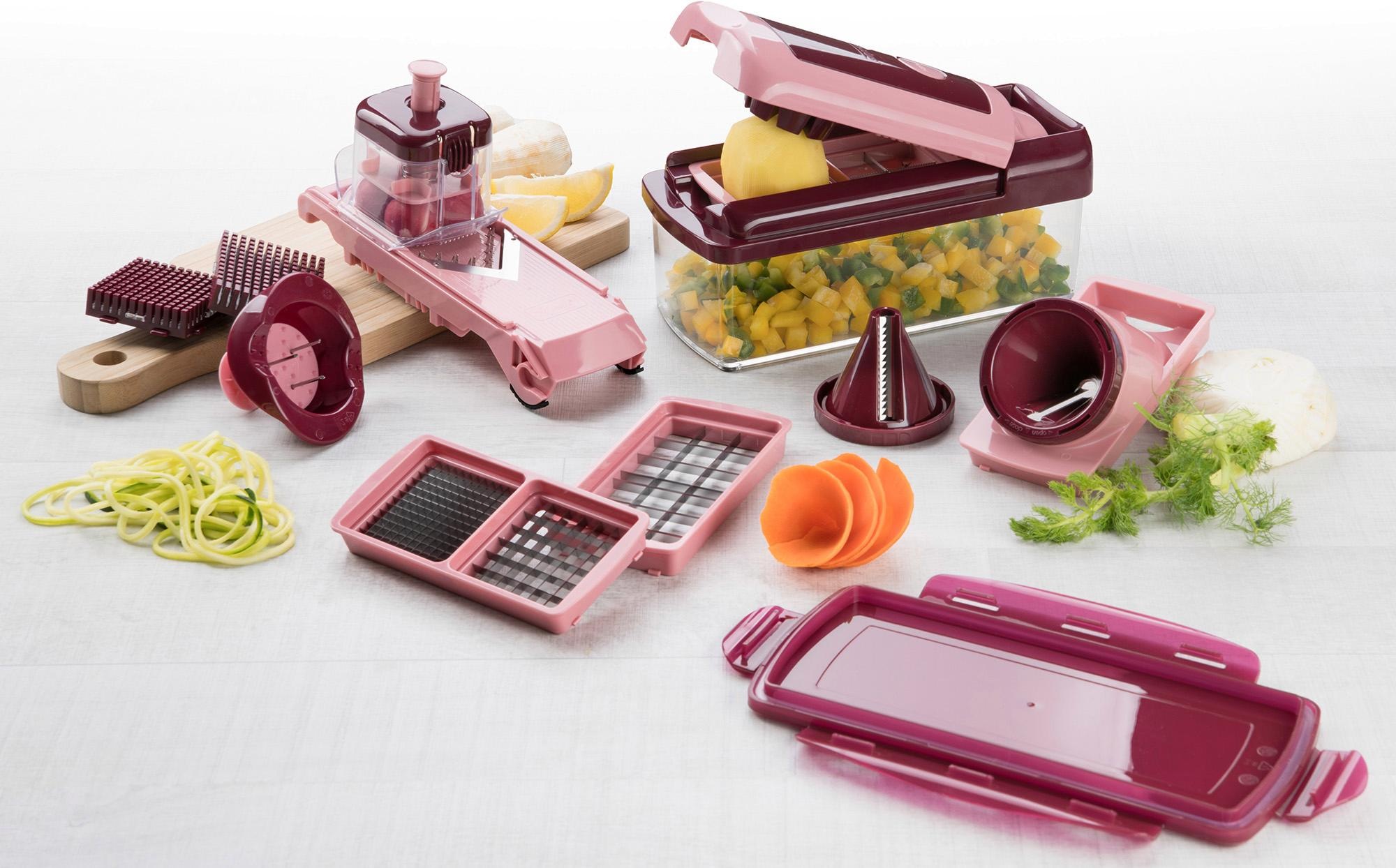 Genius Zerkleinerer »Nicer Dicer Fusion Smart«, 16-tlg. incl. Julietti Smart Spiralschneider, 1250 ml Auffangbehälter