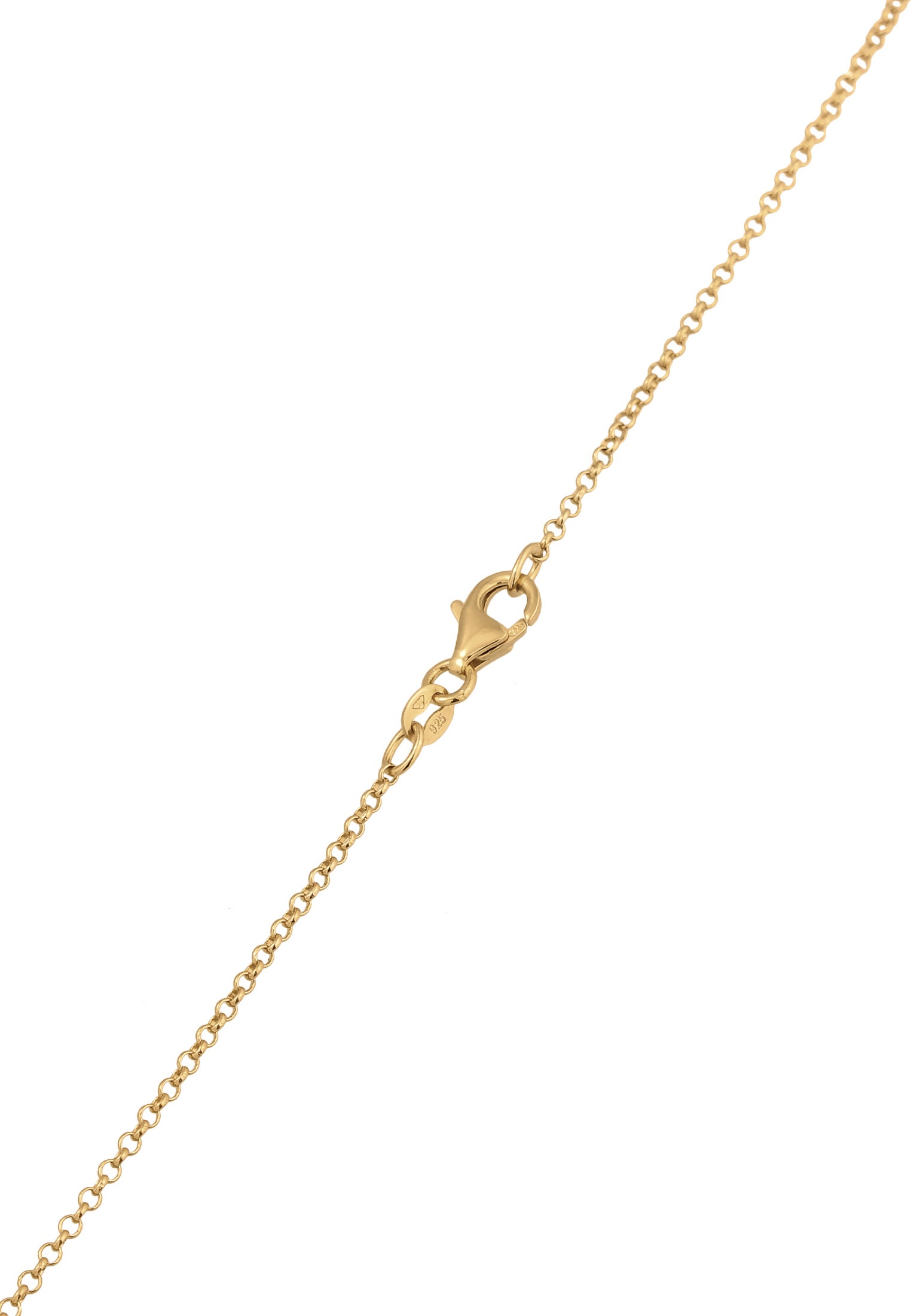 Elli Kette mit Anhänger »Halskette Basic Plättchen Erbskette 925 Silber«