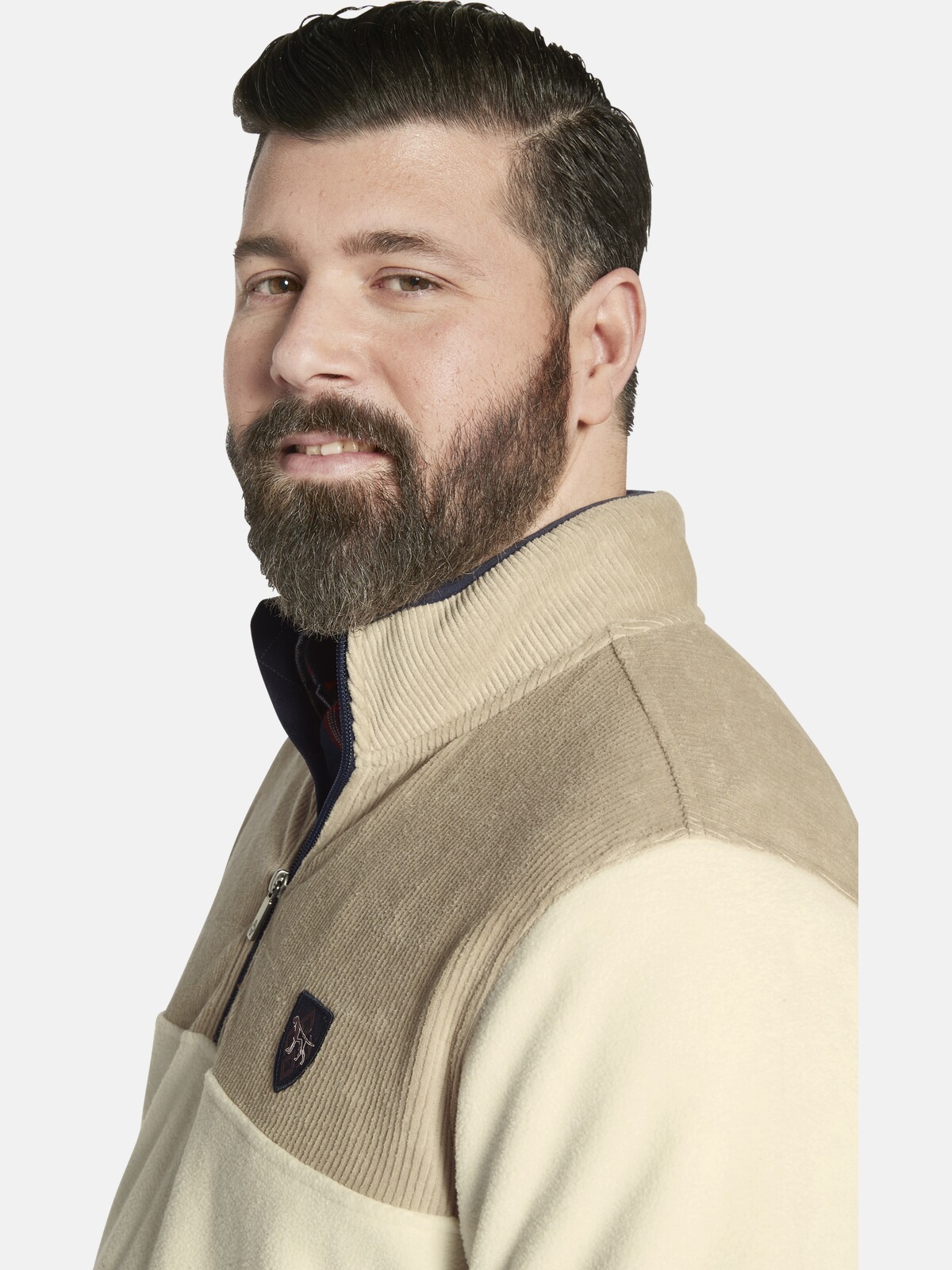 Charles Colby Sweatjacke »Fleece-Sweatshirt DUKE DILLEN«