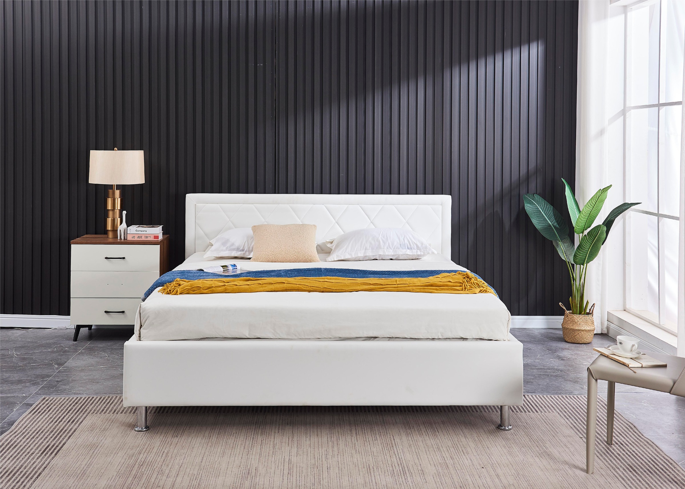 ATLANTIC home collection Polsterbett »Johanna«, mit Lattenrost und Bettkasten
