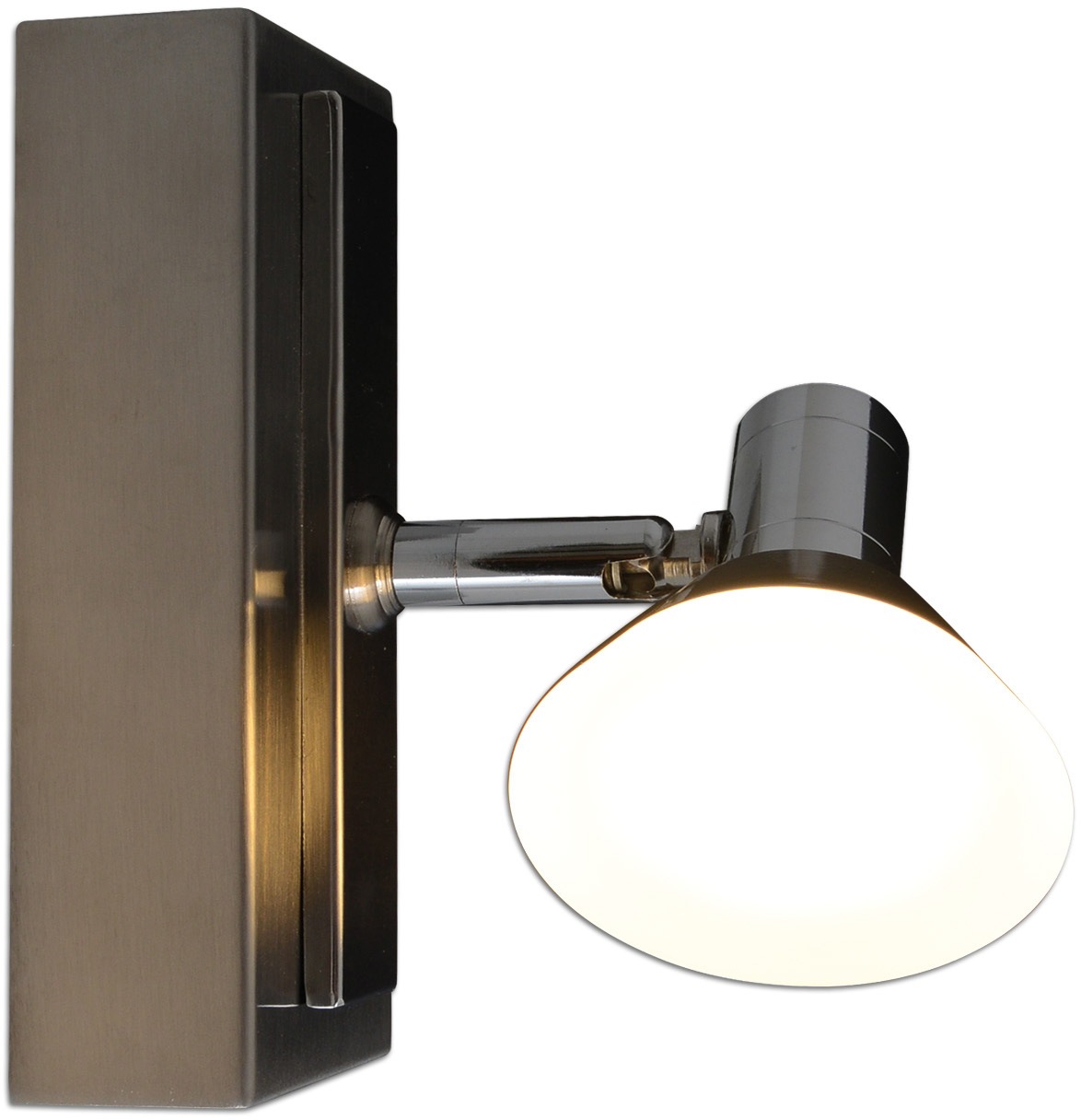 näve LED Wandleuchte »Jericho«, 1 flammig, Leuchtmittel LED-Board | LED fest integriert, incl. Leuchtmittel 1x LED 20W, Metall/Glas, chrom