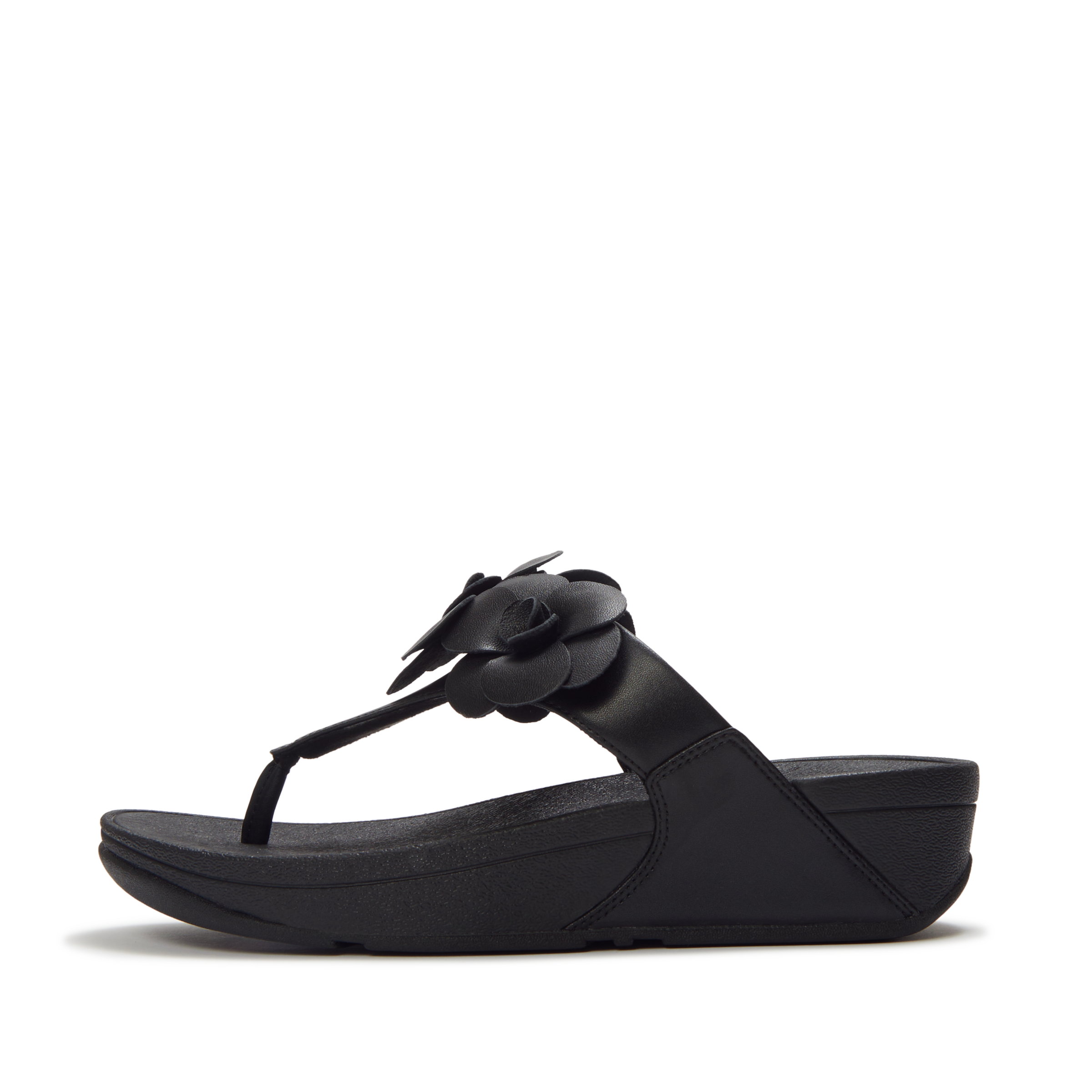 Fitflop Dianette »LULU FLOWER TOE-POST SANDALS«  Keilabsatz, Zehentrenner, Sommerschuh mit modischer Blütenverzierung