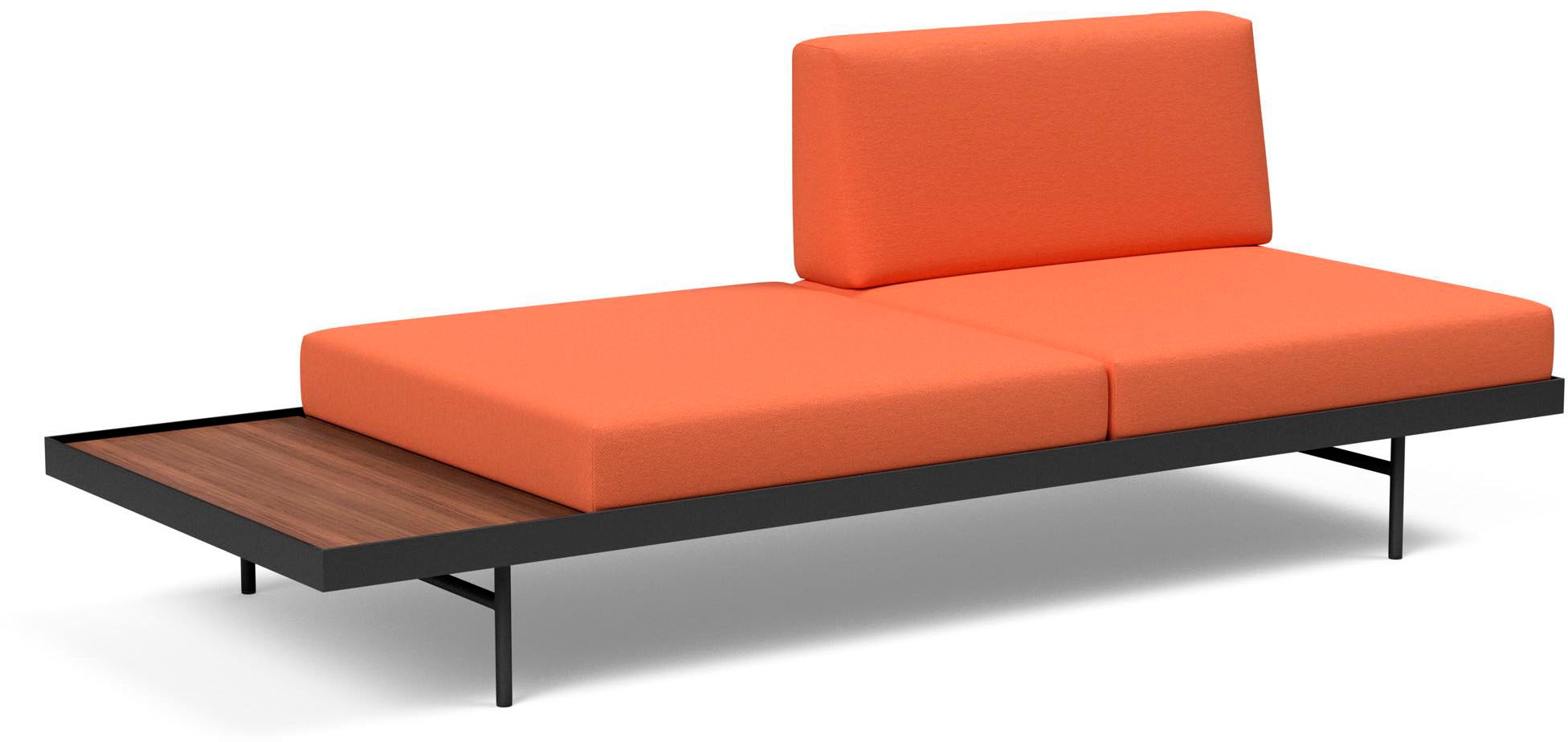 INNOVATION LIVING ™ Relaxliege »Puri Designcouch, innovativ und elegant, Solitärmöbel, Daybed«, Daybed mit integrierter Holzablage, hoher Sitz- und Liegekomfort