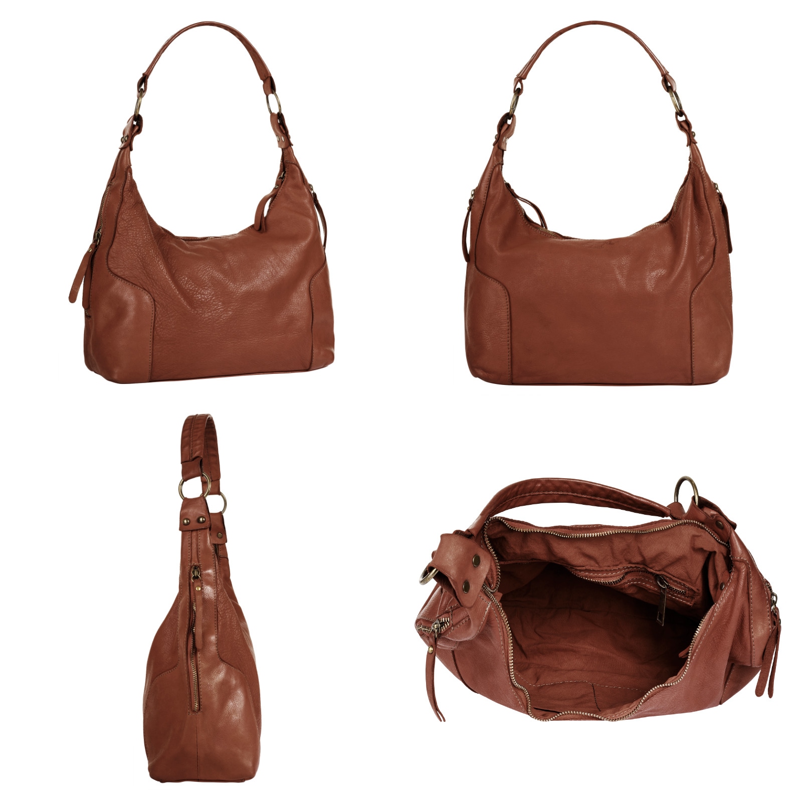 Samantha Look Shopper, echt Leder, Made in Italy