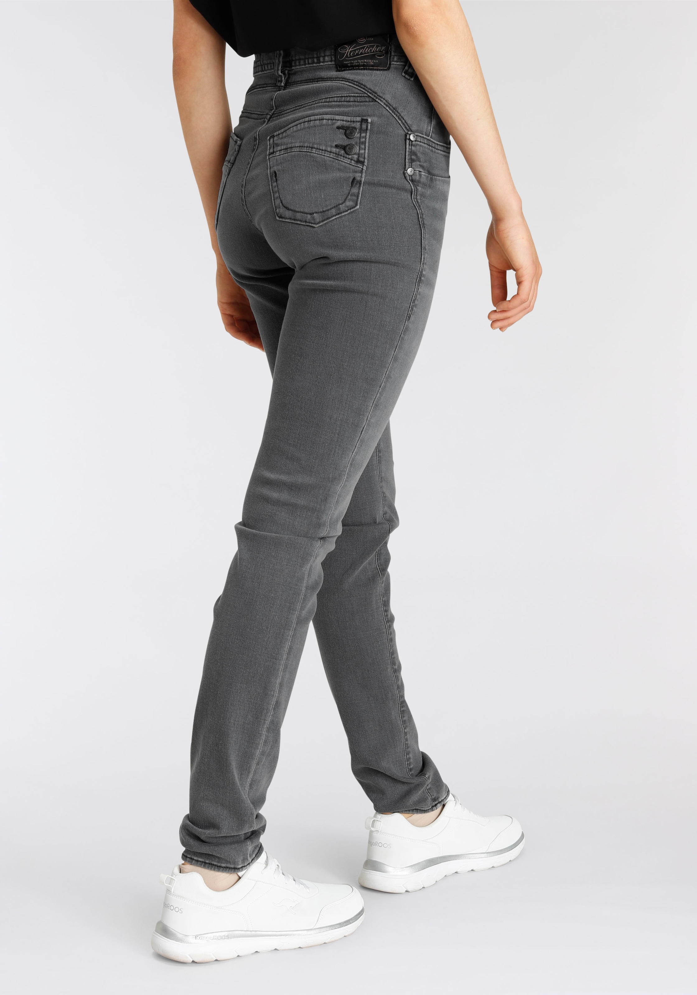 Herrlicher High-waist-Jeans »PIPER HI SLIM ORGANIC DENIM CASHMERE TOUCH«, umweltfreundlich  dank Kitotex Technologie bei OTTO