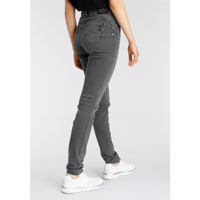 Herrlicher High-waist-Jeans »PIPER HI SLIM ORGANIC DENIM CASHMERE TOUCH«, umweltfreundlich  dank Kitotex Technologie bei OTTO