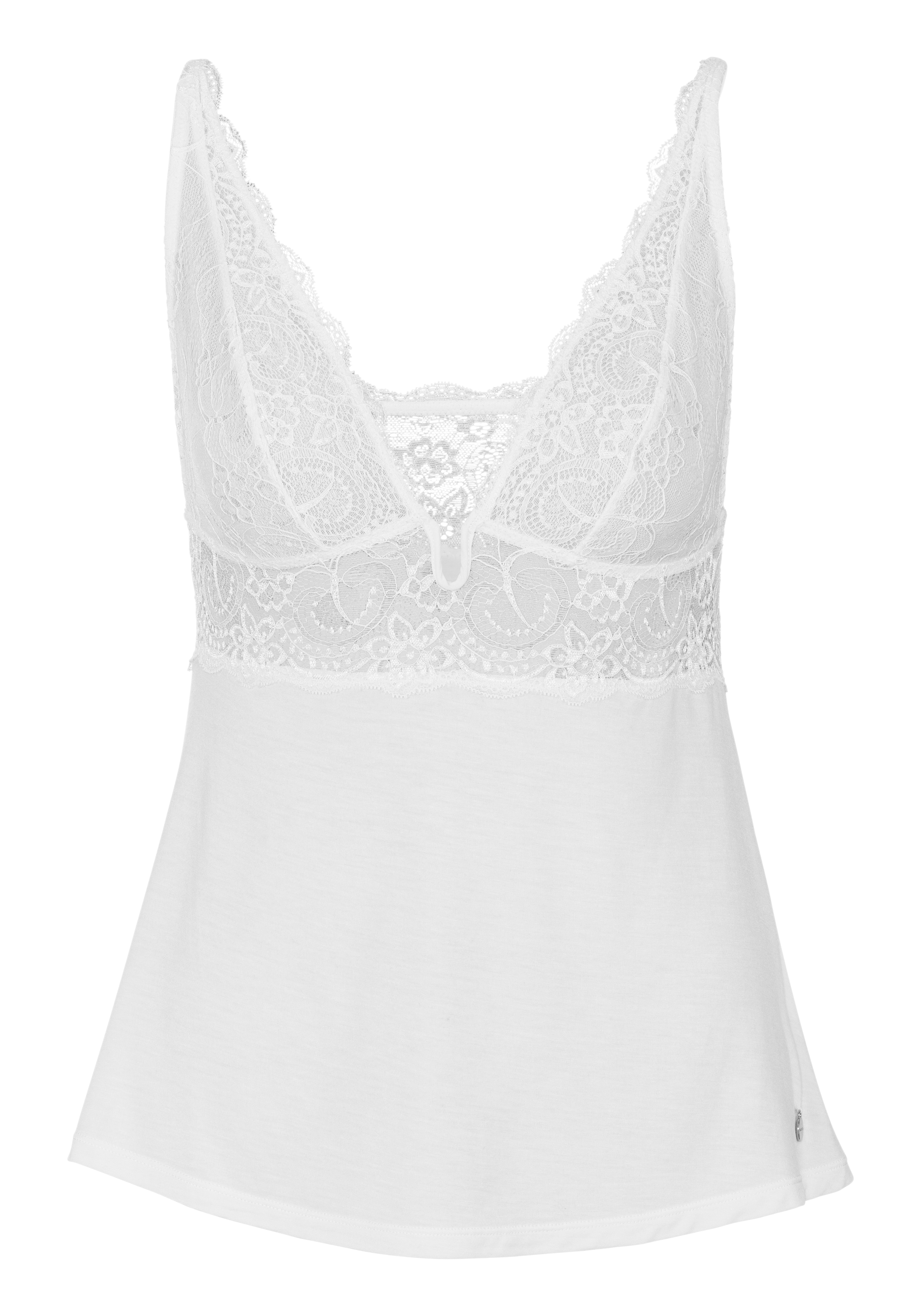 LASCANA Shorty, (Set, 2 tlg.), mit hübschen Spitzendetails