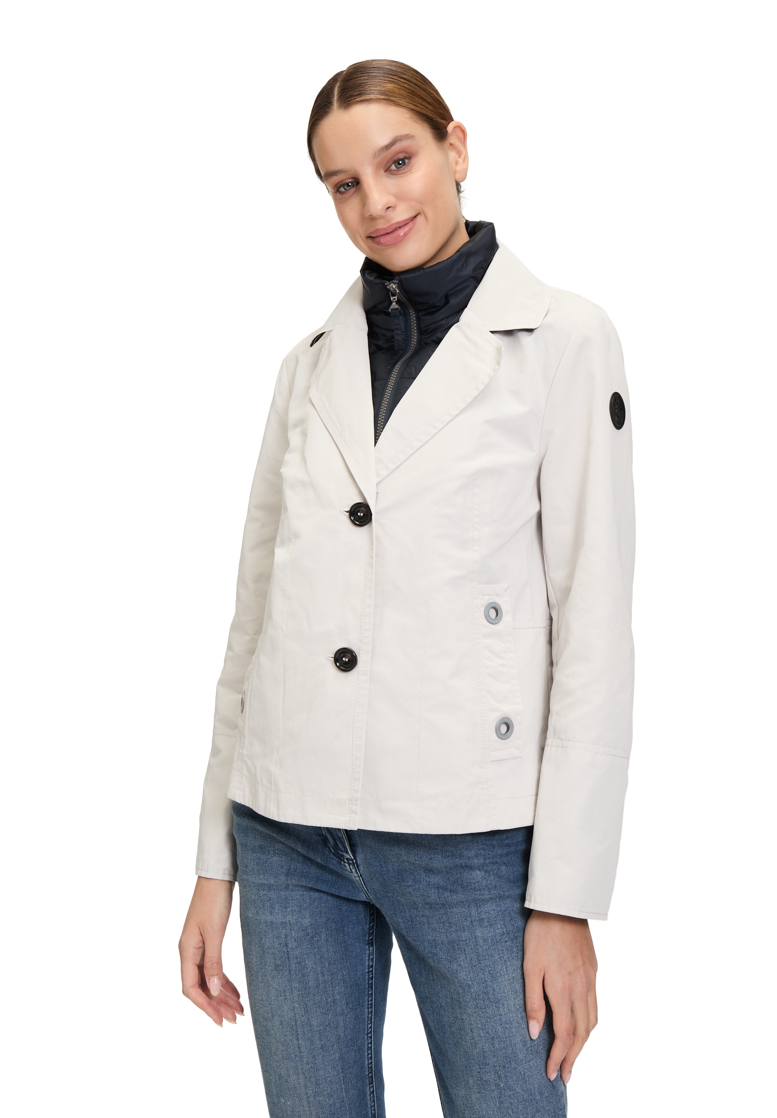 Amber & June Sommerjacke »Übergangsjacke mit abnehmbarem Westenteil«