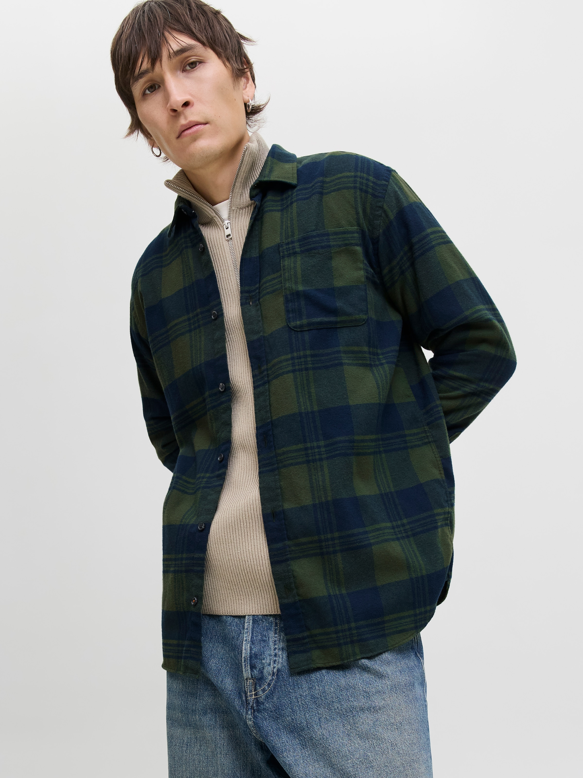 Jack & Jones Langarmhemd »JJJAMES BUFFALO SHIRT LS«