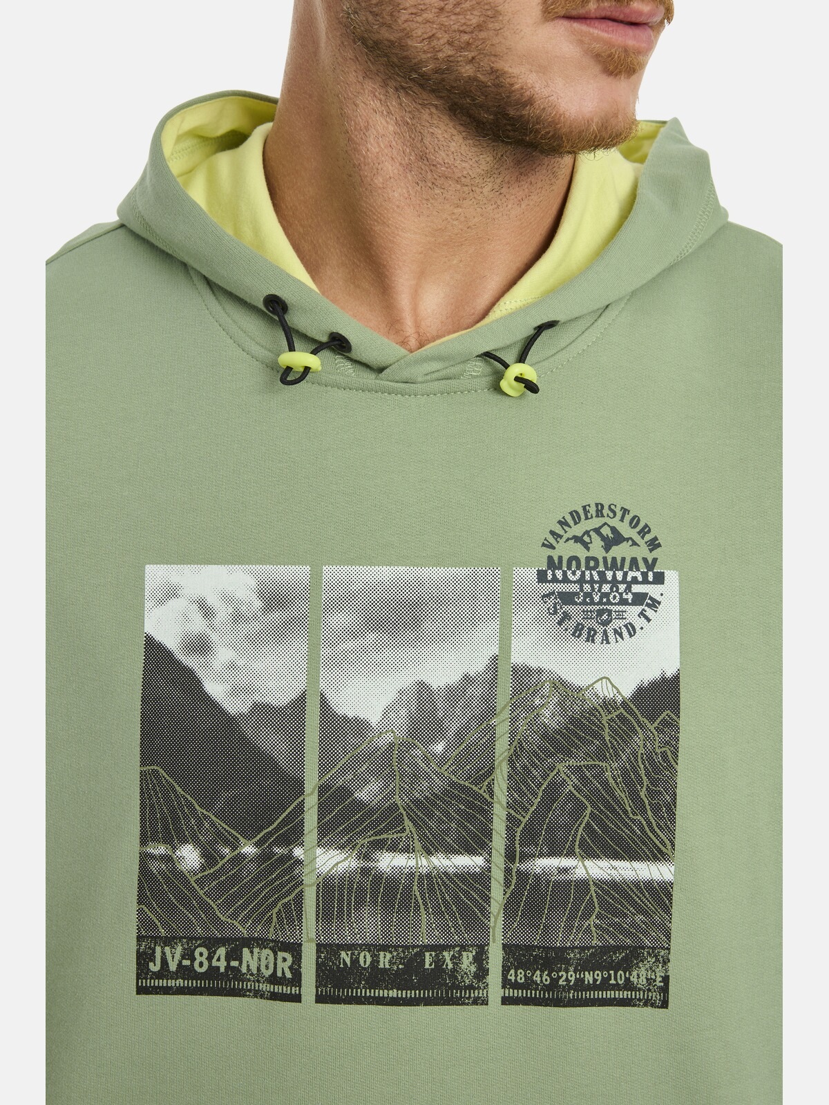 Jan Vanderstorm Kapuzensweatshirt »Sweatshirt JIRI«, (1 tlg.), mit verstellbarer Kapuze