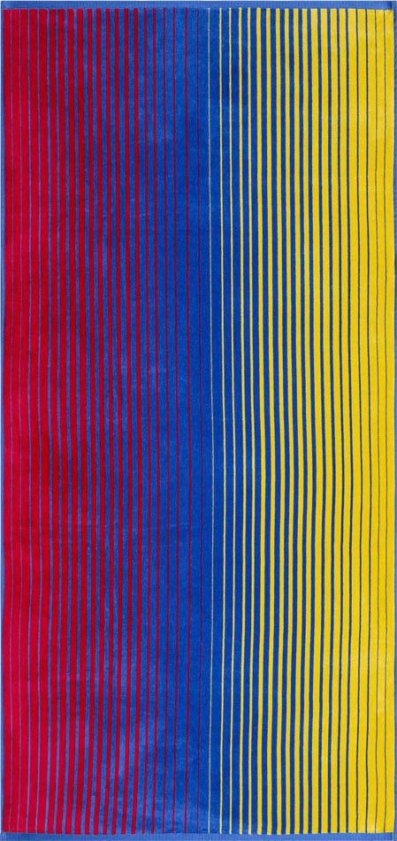 Egeria Strandtuch »Summer Stripes«, (1 St.), Velours mit bunten Streifen, antibakteriell  beschichtet kaufen bei OTTO