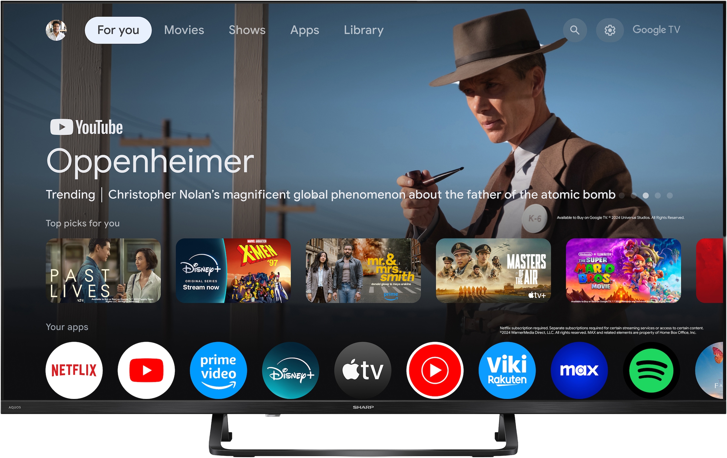 Sharp QLED-Fernseher »2T-C40HF3x« 101 cm/40 ″ Full HD Smart-TV