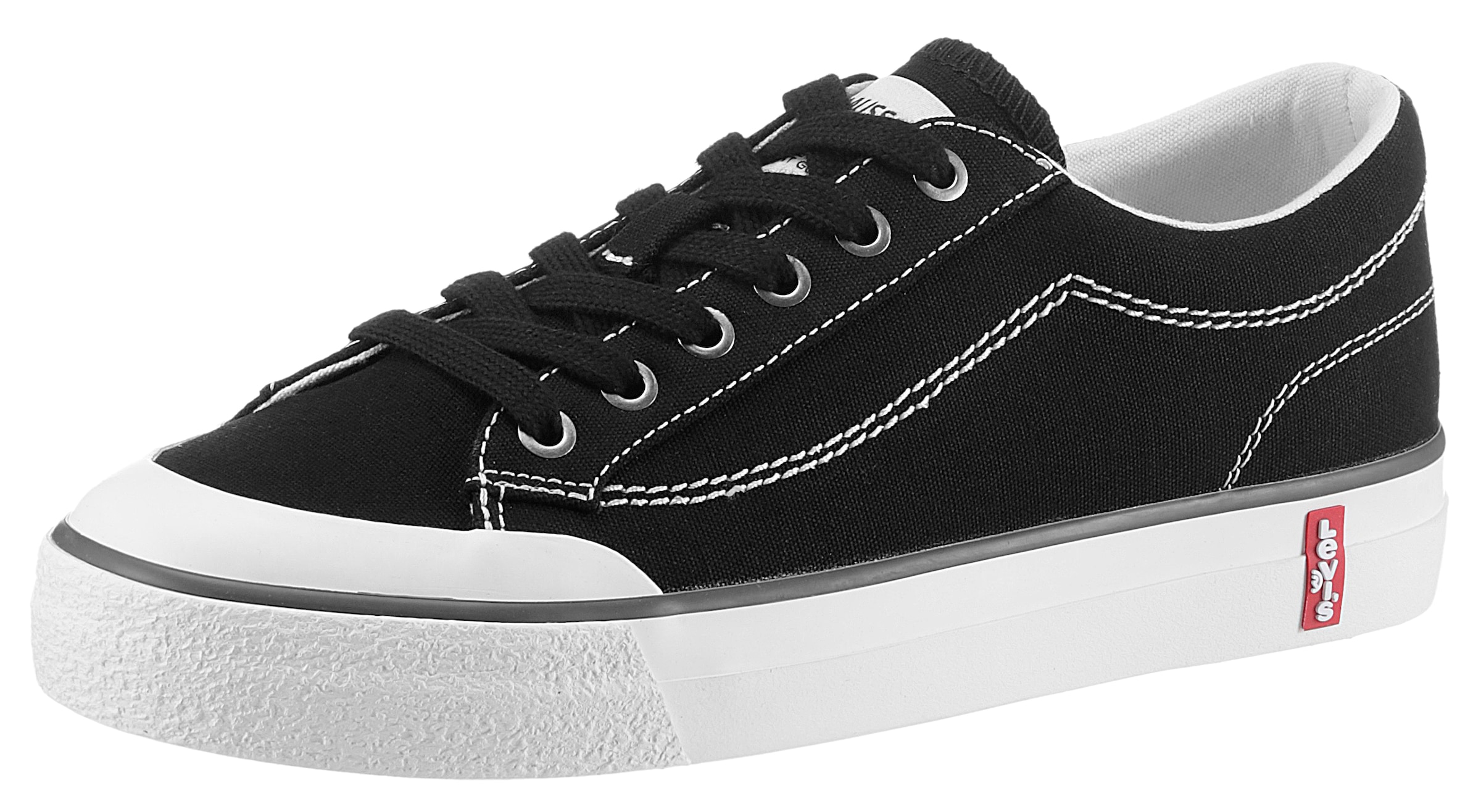 Levi's® Plateausneaker »LS2 S«, mit Ziernähten, Freizeitschuh, Halbschuh, Schnürschuh