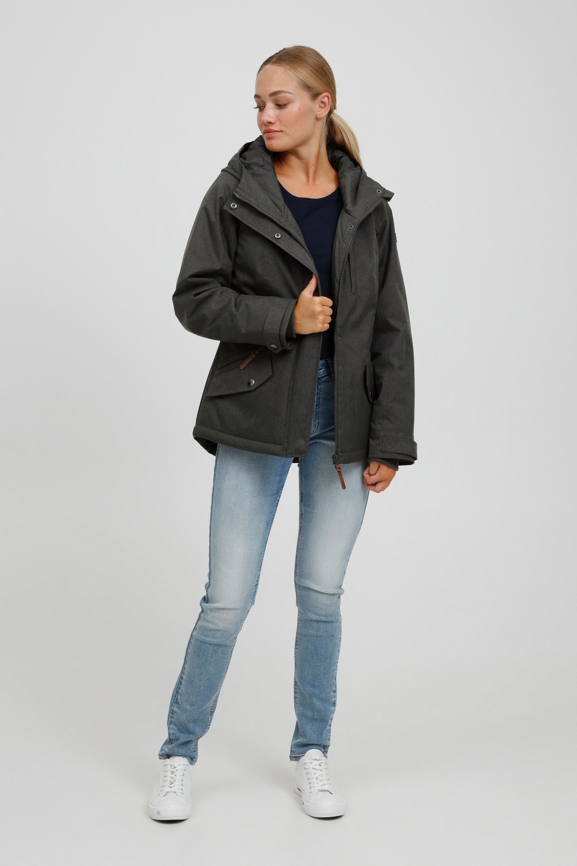 OXMO Kurzjacke »Kurzjacke OXBellissa«, mit Kapuze