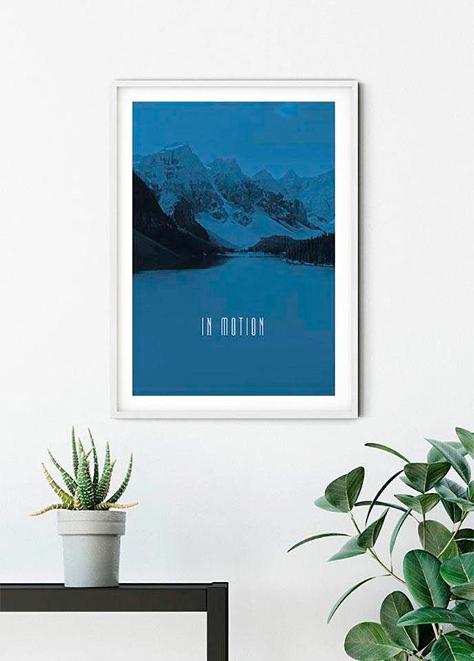 Komar Bild »Word Lake In Motion Blue«, Natur, (1 St.), Wandbild zur Dekoration - ohne Rahmen