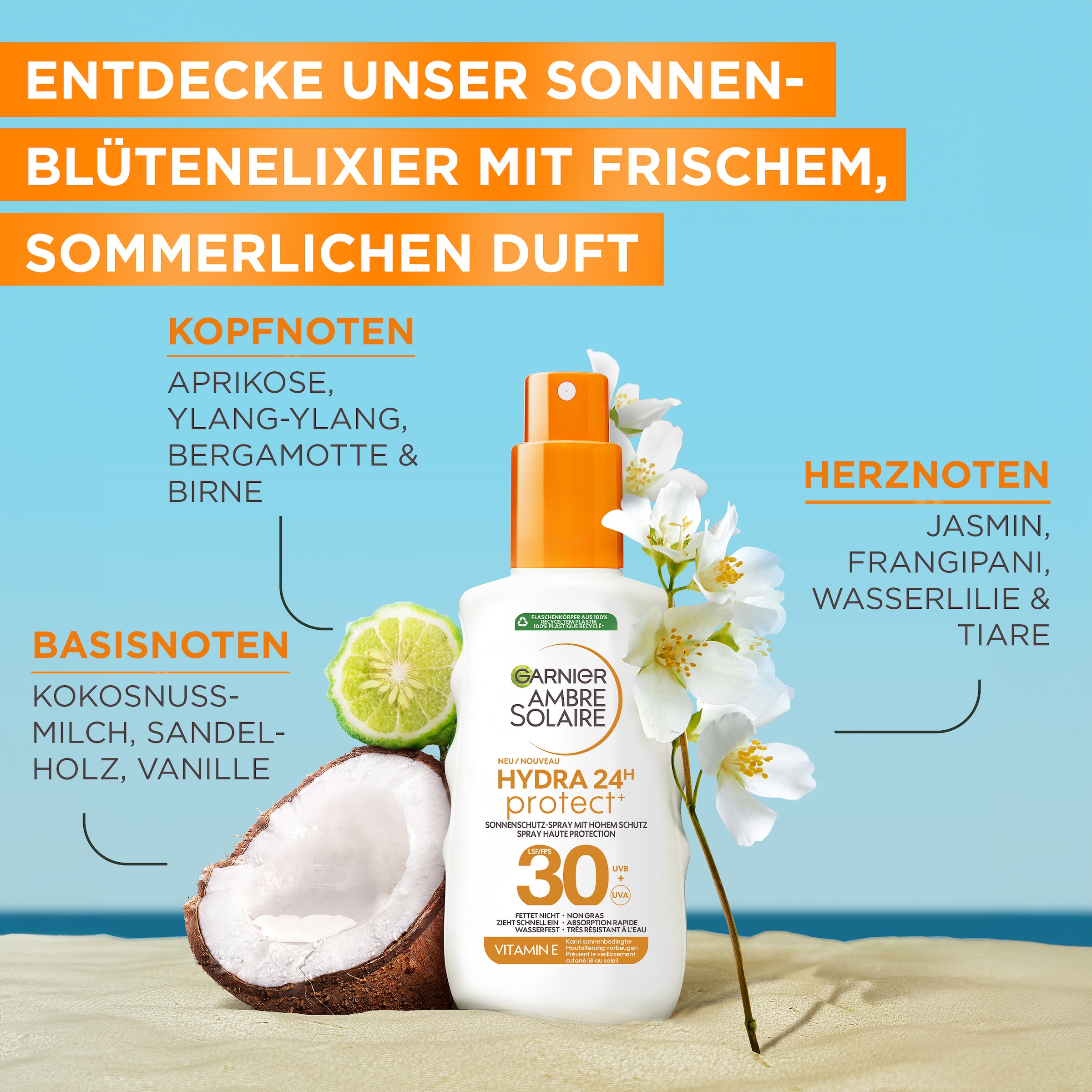 GARNIER After Sun-Spray »Garnier Hydra Protect+ 24h LSF 30«
