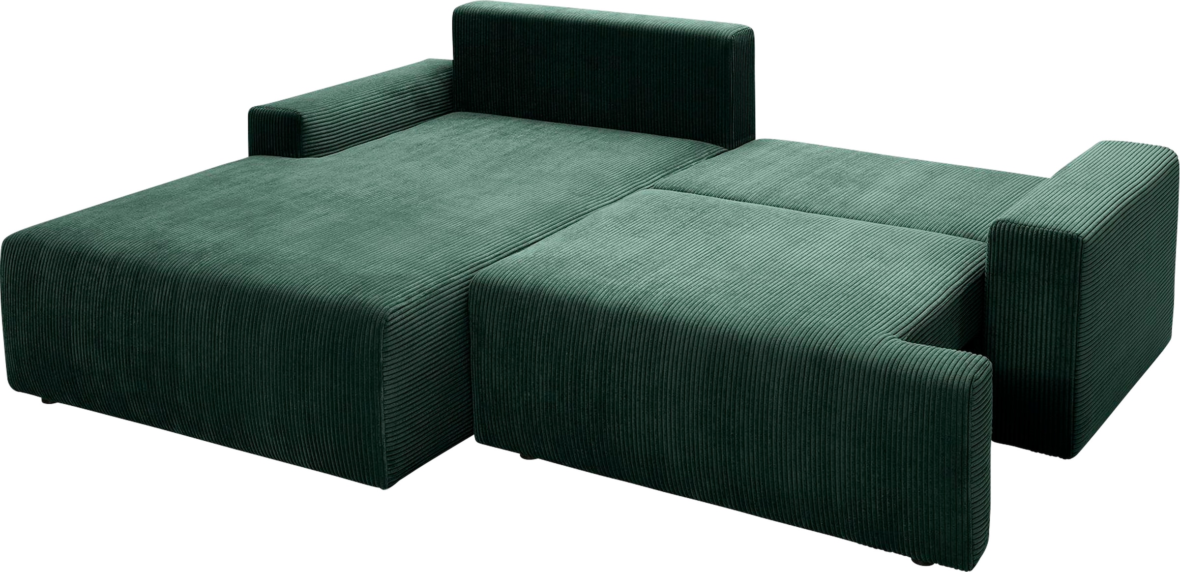 exxpo - sofa fashion Ecksofa »Orinoko, aktuelles Design und hoher Sitzkomfort, L-Form« inkl. Bettfunktion und Bettkasten, schöne Farben im angesagten Cord